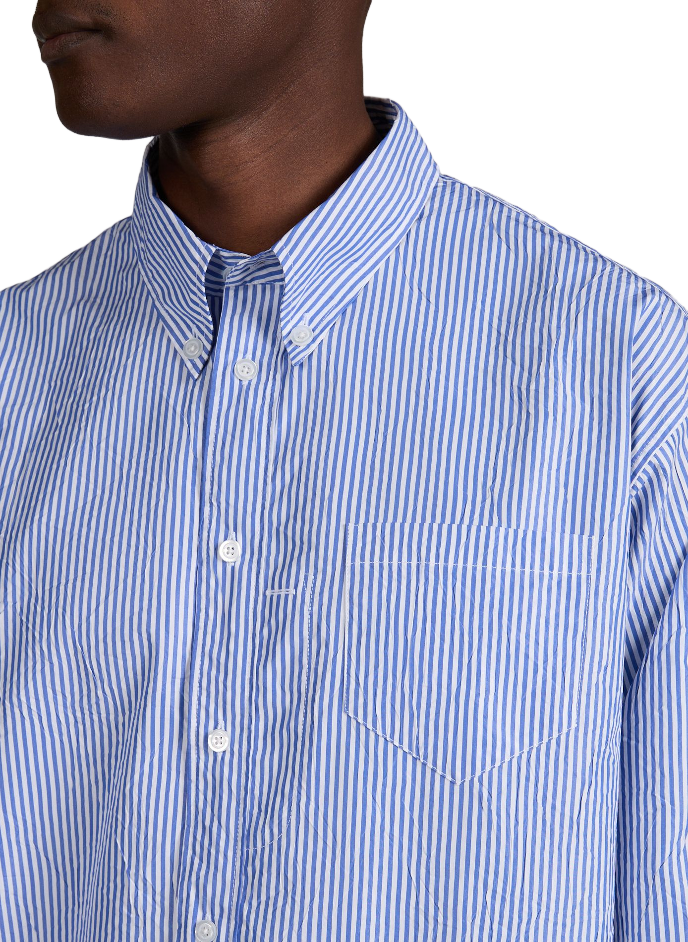 Chemise droite Veterano en coton mélangé WILLY CHAVARRIA Bleu