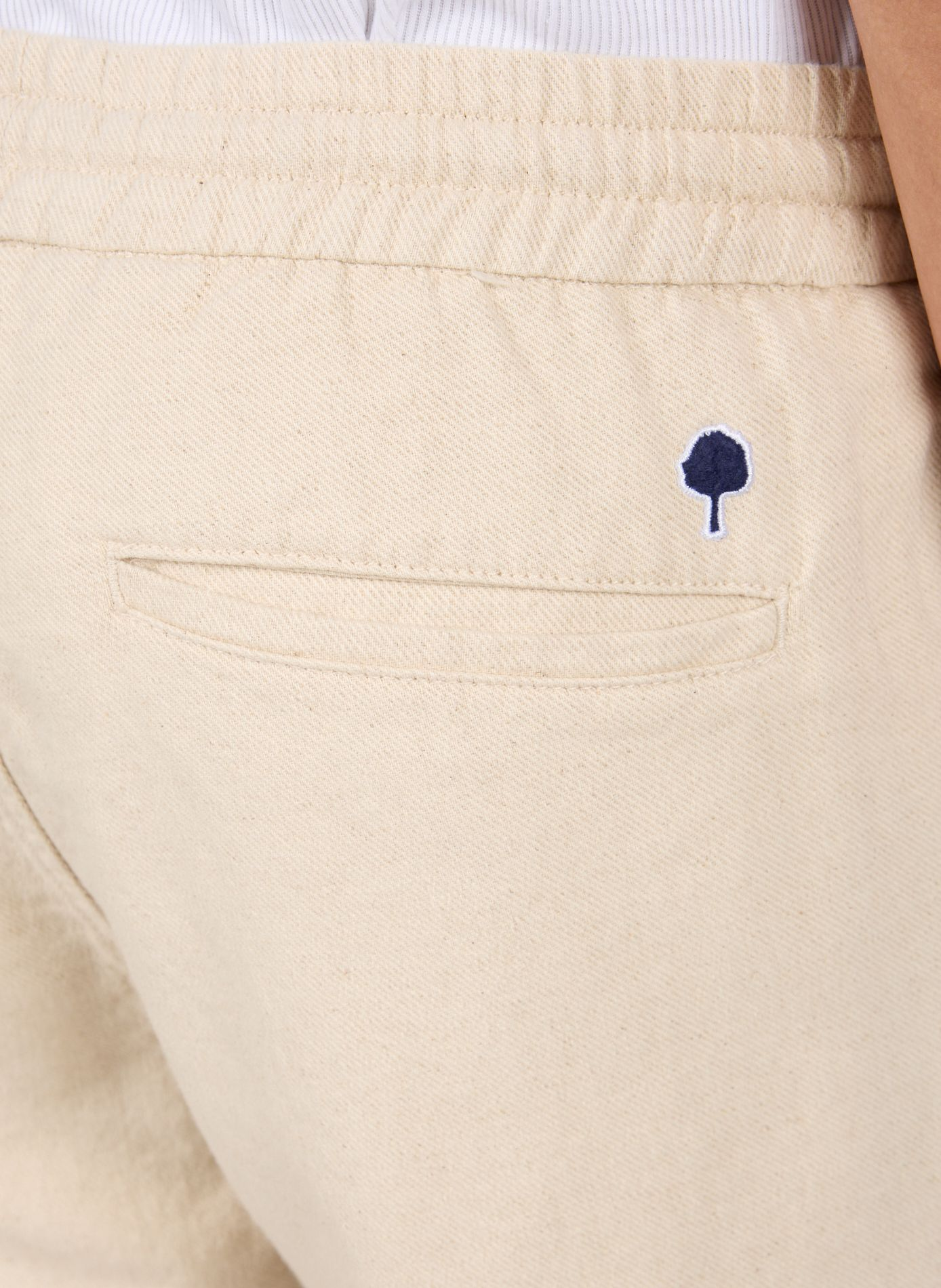 Dreuille cotton and linen trousers FAGUO Beige