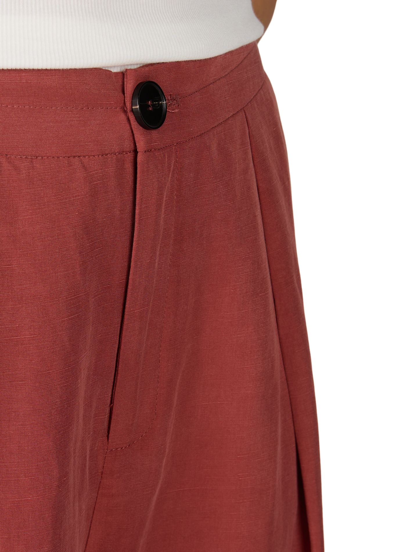 Pantalon large uni Odesia ARTLOVE Rouge