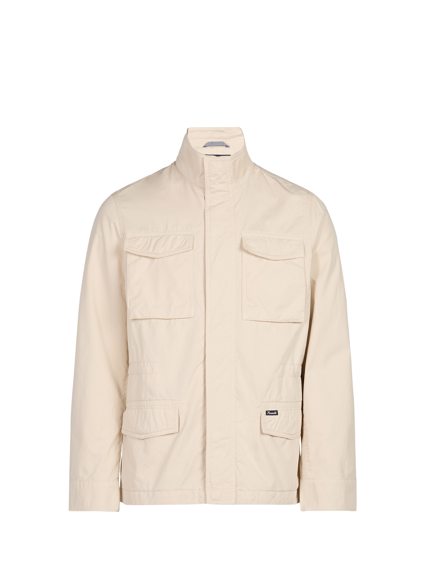 Giubbotto con colletto alto in cotone FACONNABLE Beige