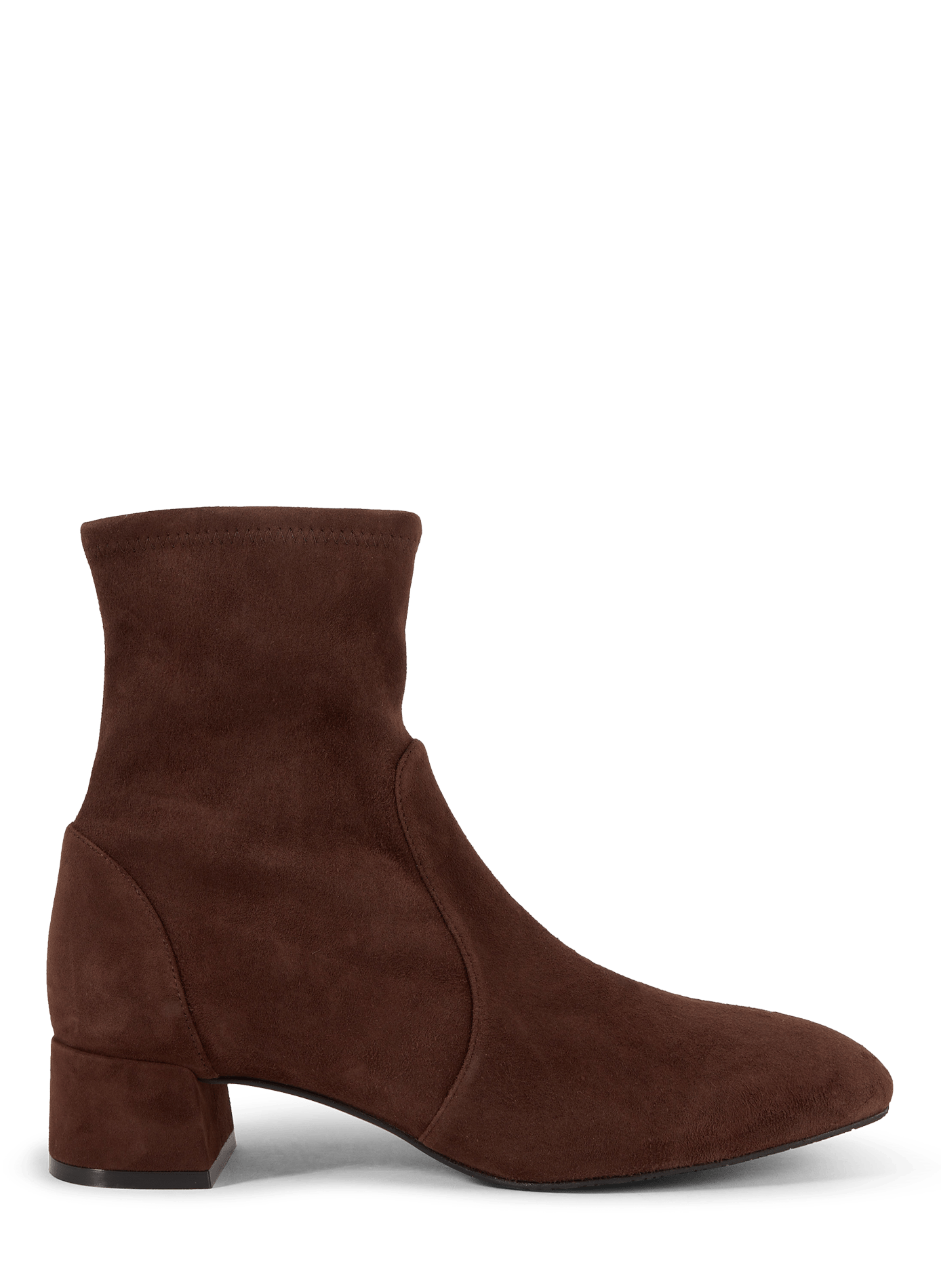 Maeve ankle boots in goat suede leather STUART WEITZMAN Brown