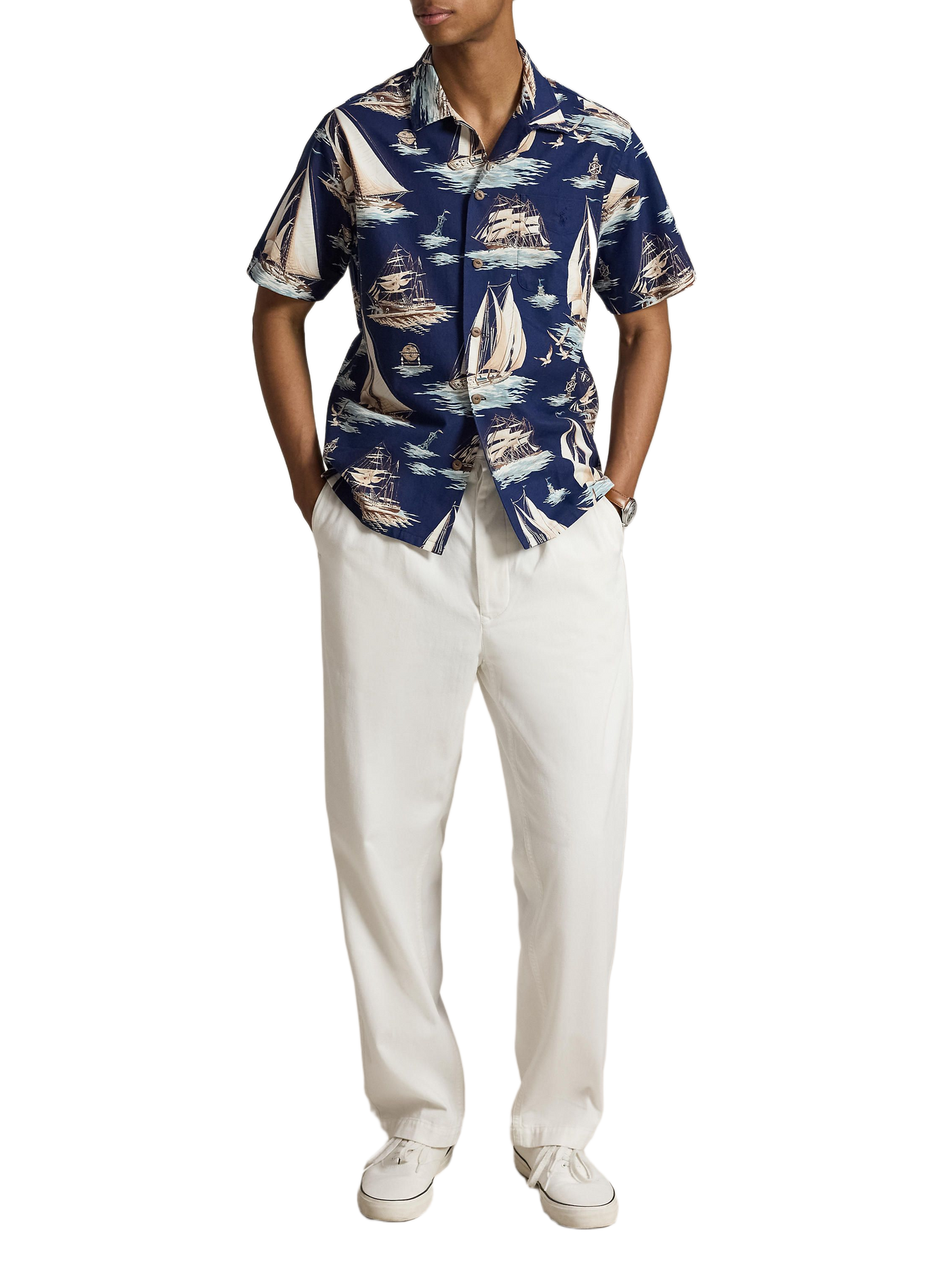 Short-sleeved printed cotton shirt  POLO RALPH LAUREN Multicolour