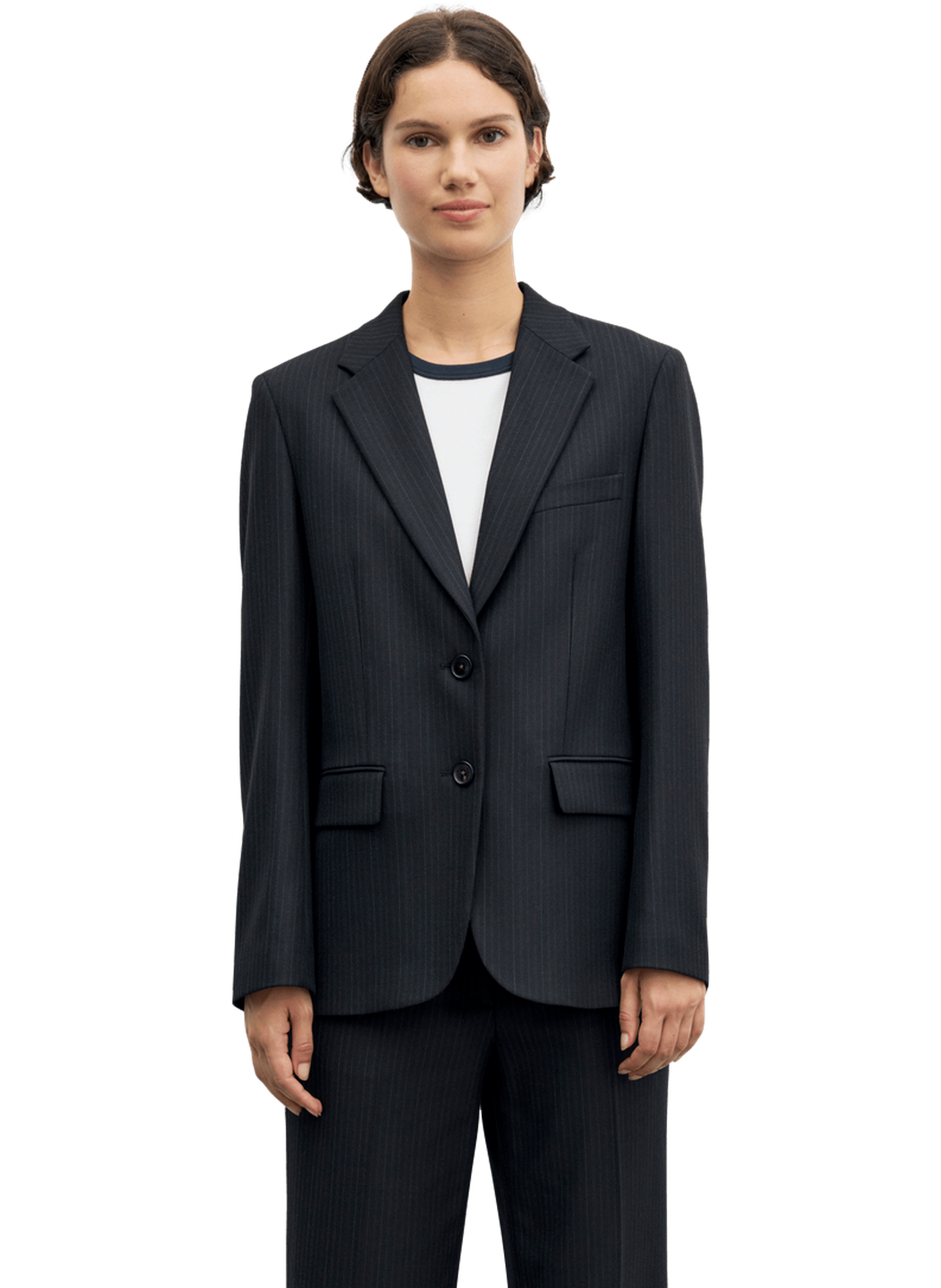 Veste de tailleur à fines rayures - justi GERARD DAREL Noir