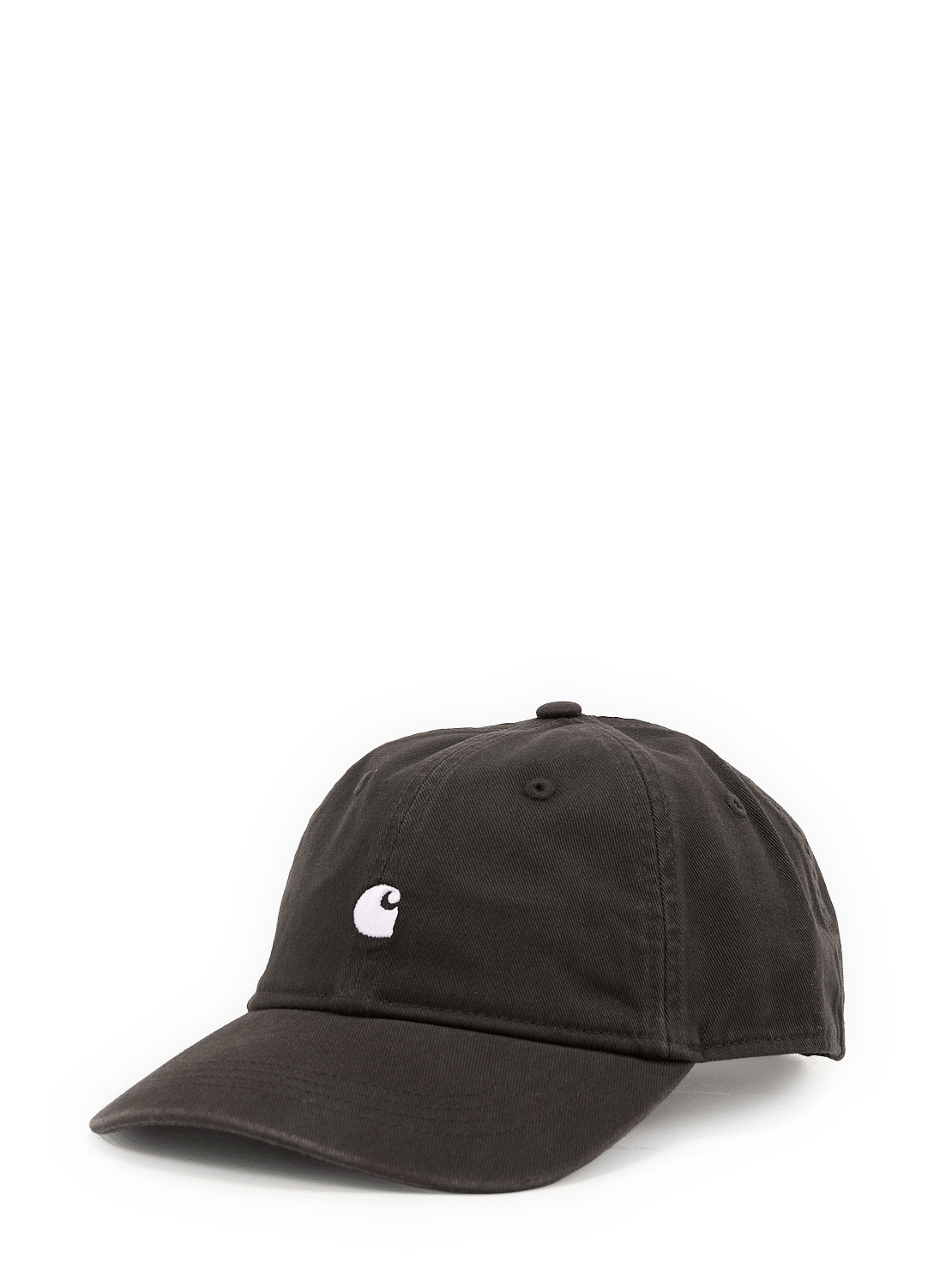 Geborduurde katoenen pet MADISON Tobacco white