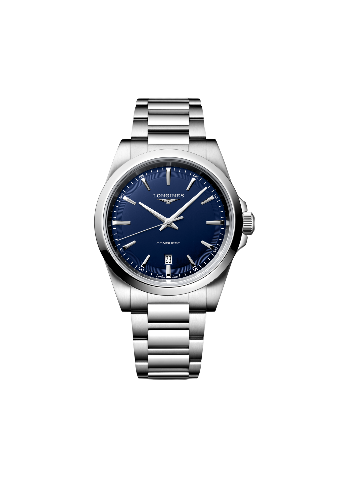 Montre quartz Conquest 2023 en acier inoxydable