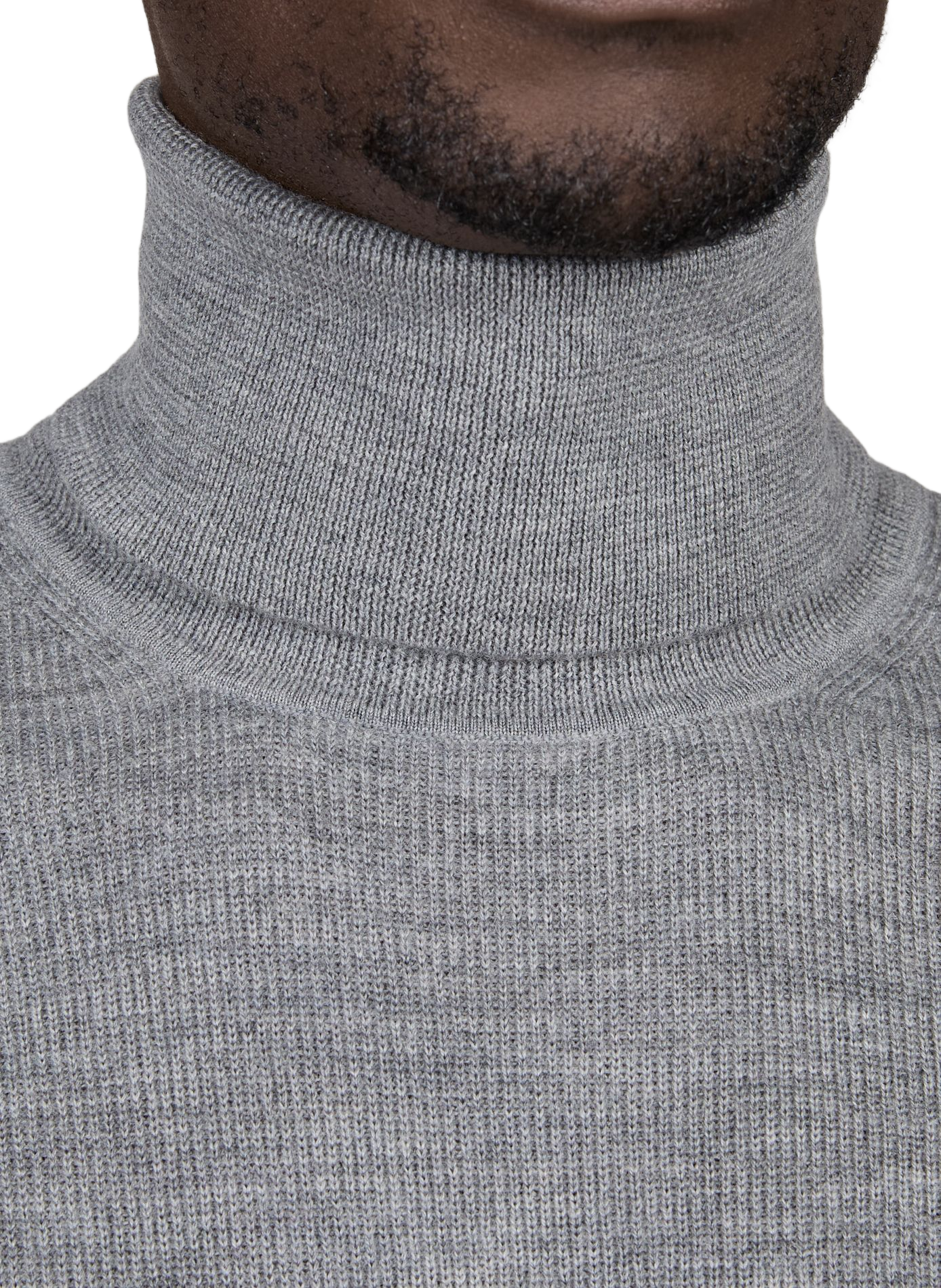 Pullover mit Polokragen aus Wolle EMPORIO ARMANI Grau
