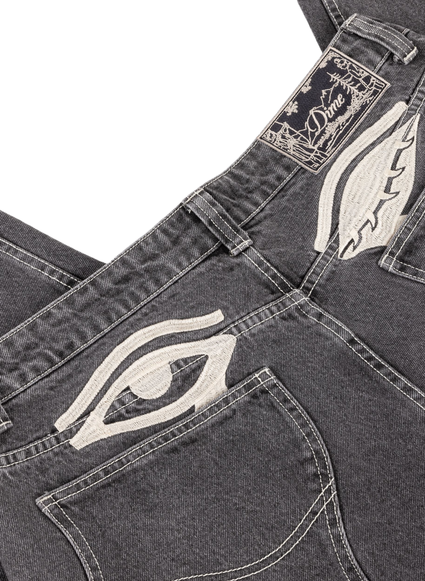 Wide cotton jeans DIME Black