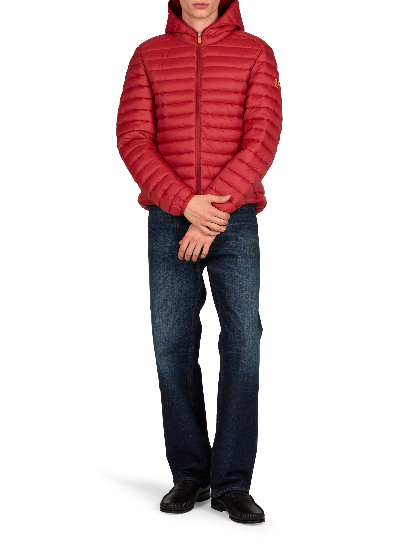 Padded Oversized Donald Puffer Coat SAVE THE DUCK Red