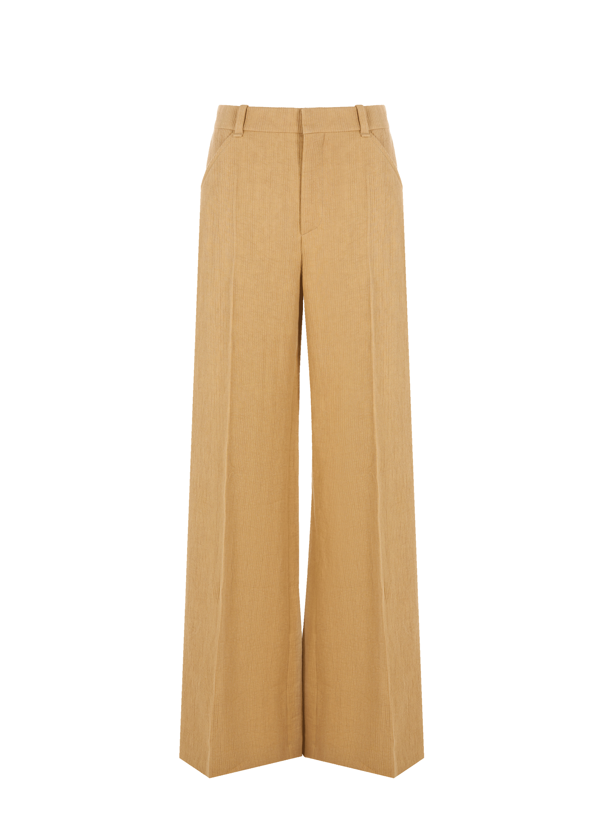 Pantalon en lin côtelé