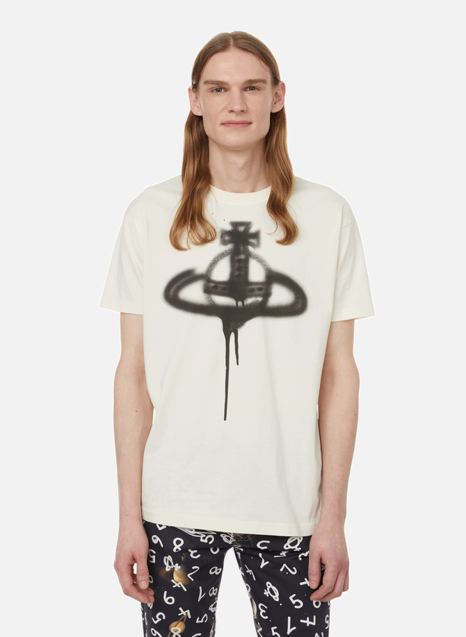 T-shirt Orb droit en coton VIVIENNE WESTWOOD