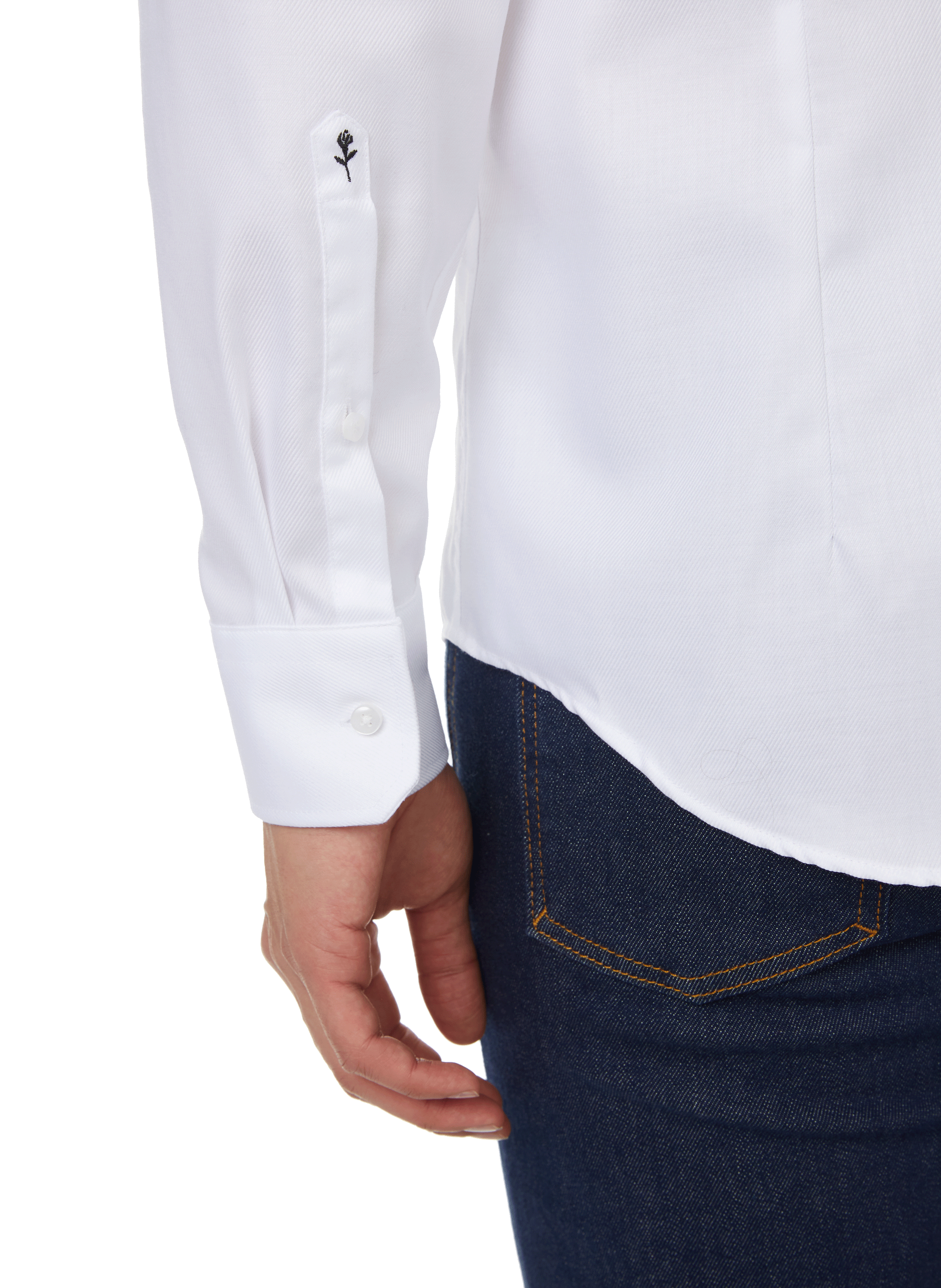 Kent-collar shirt SEIDENSTICKER White