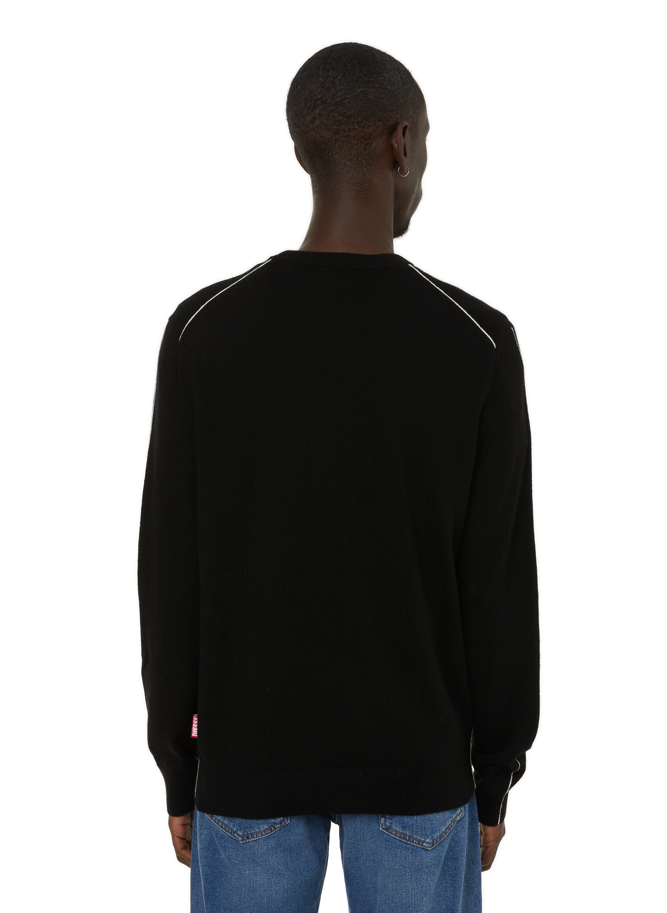 Baumwollpullover DIESEL Schwarz