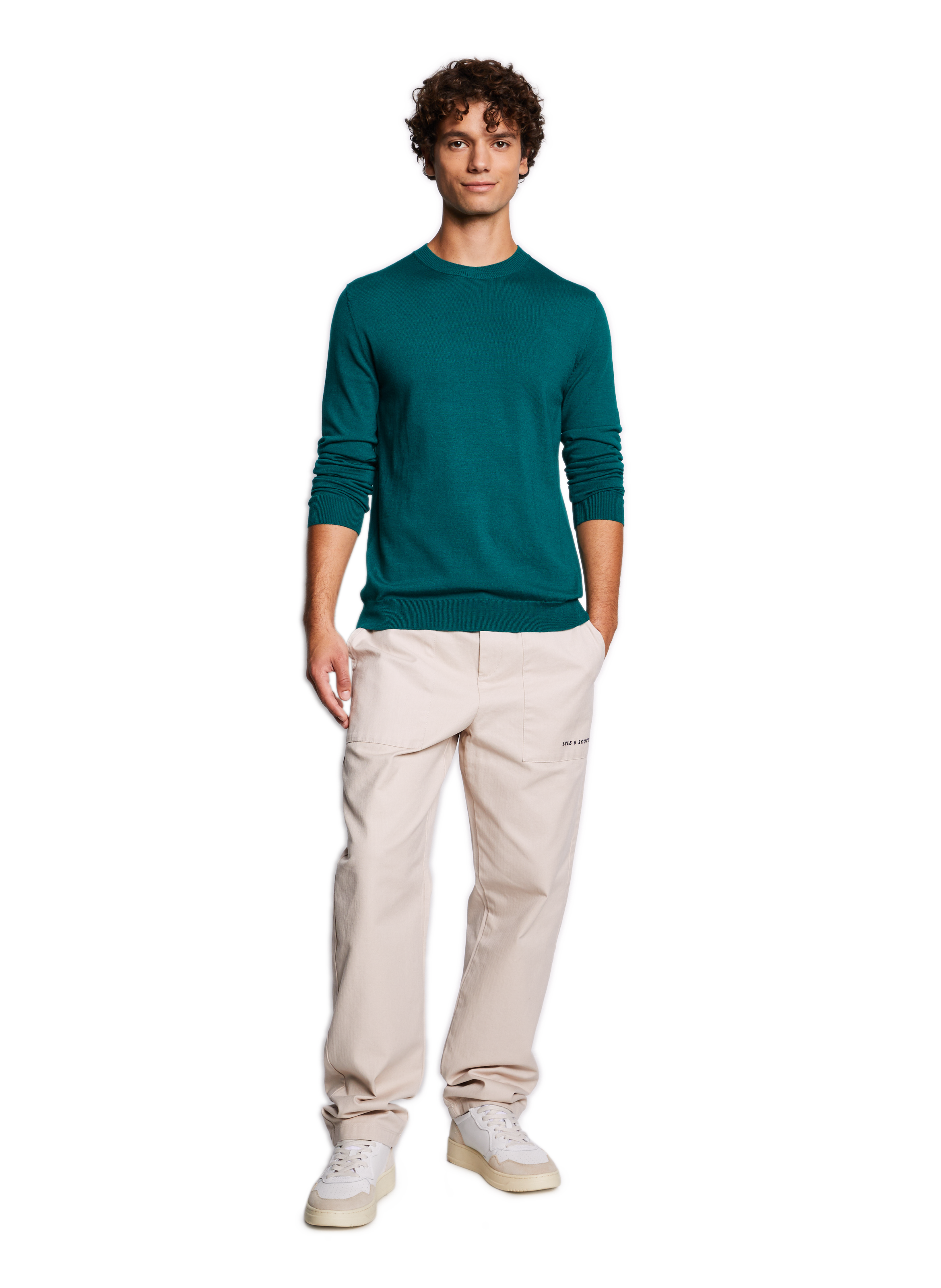  Round-neck wool jumper AU PRINTEMPS PARIS Green