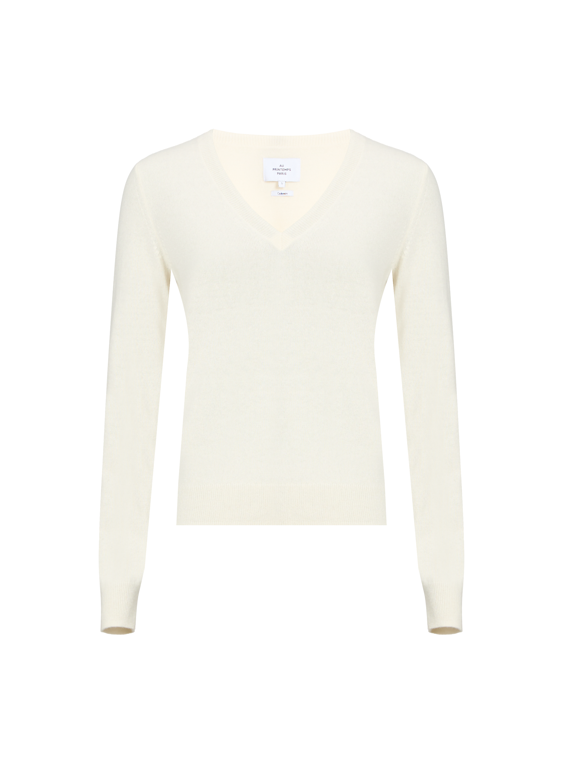 AU PRINTEMPS PARIS Pull en cachemire Beige