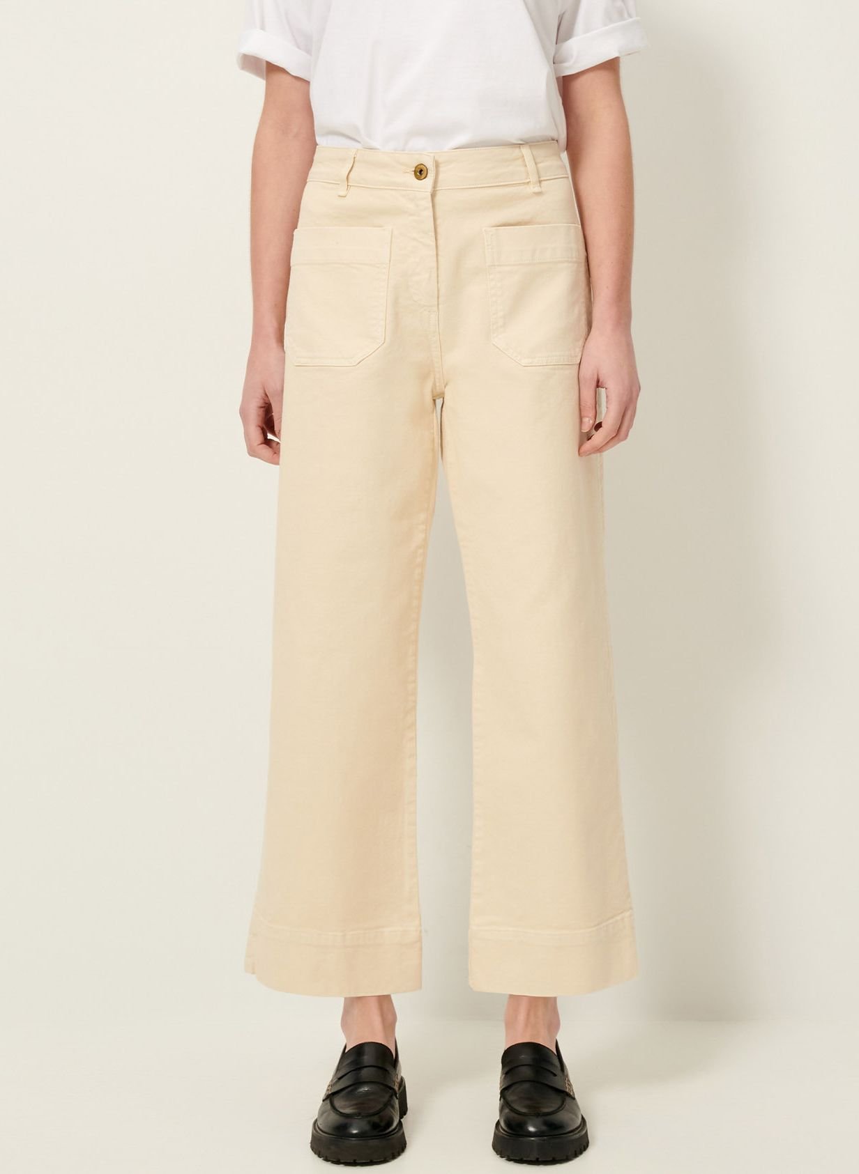 Jean court évasée en coton seakey o SESSUN 