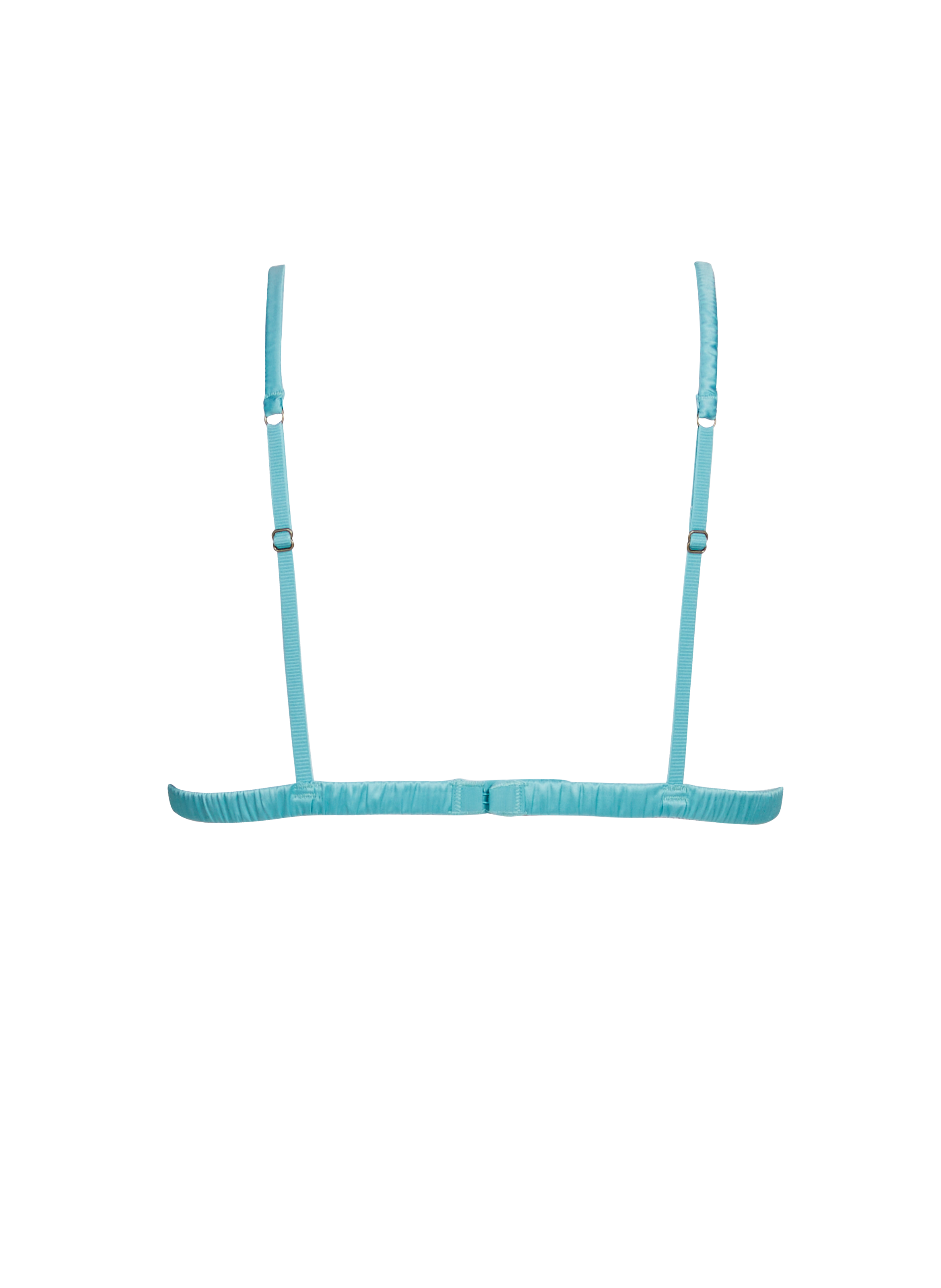 Soutien gorge souple bi-matière Bleu