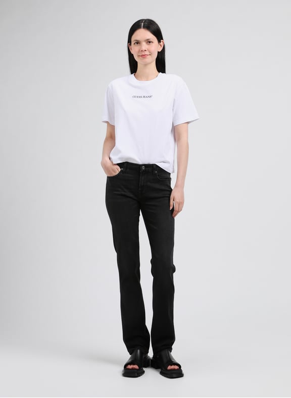 Cotton T-shirt Black by 7 FOR ALL MANKIND 7 FOR ALL MANKIND Cotton T-shirt Black