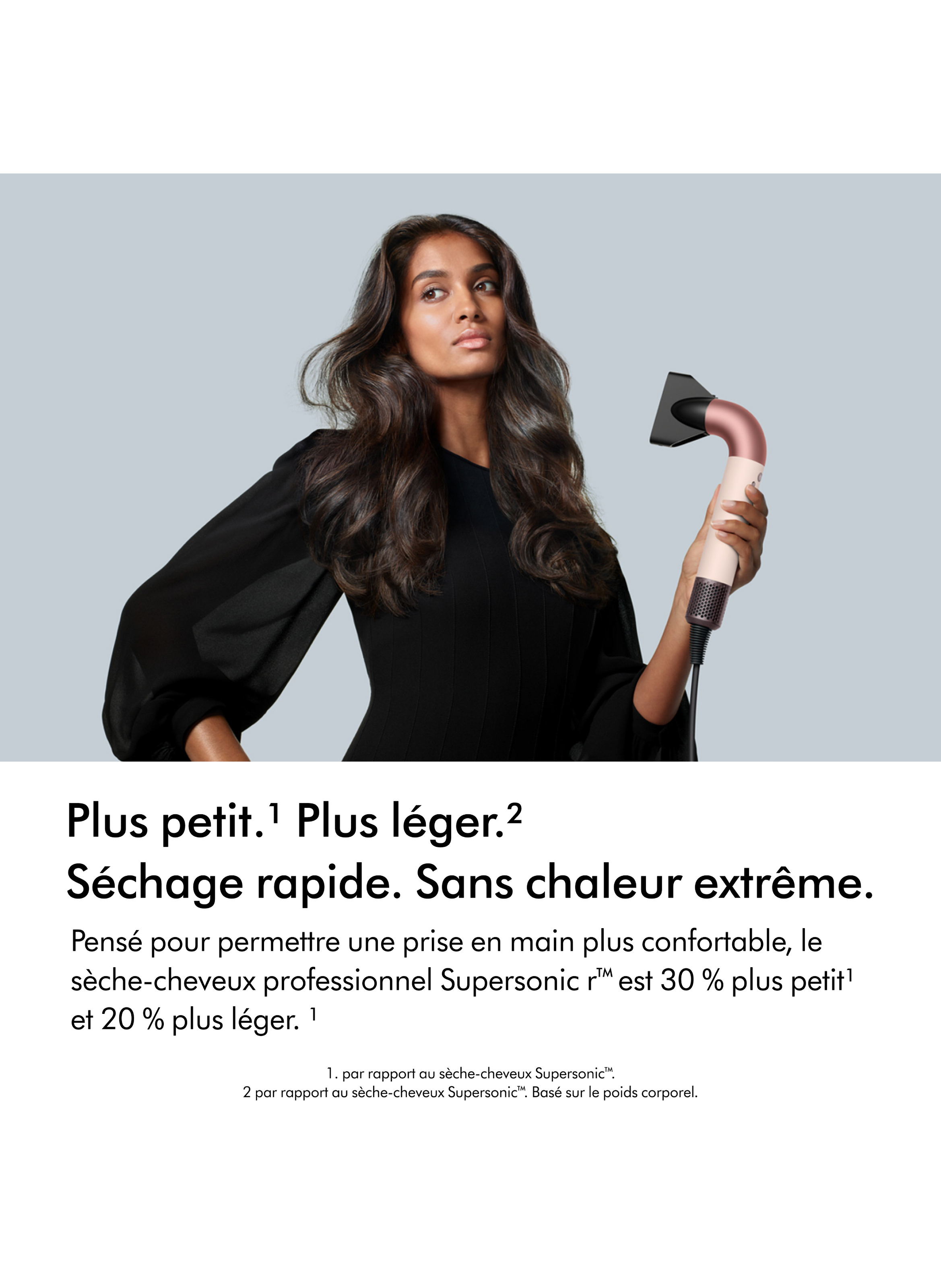 Supersonic R™ Straight to Wavy Hair Rose Gold and Ceramic DYSON No color