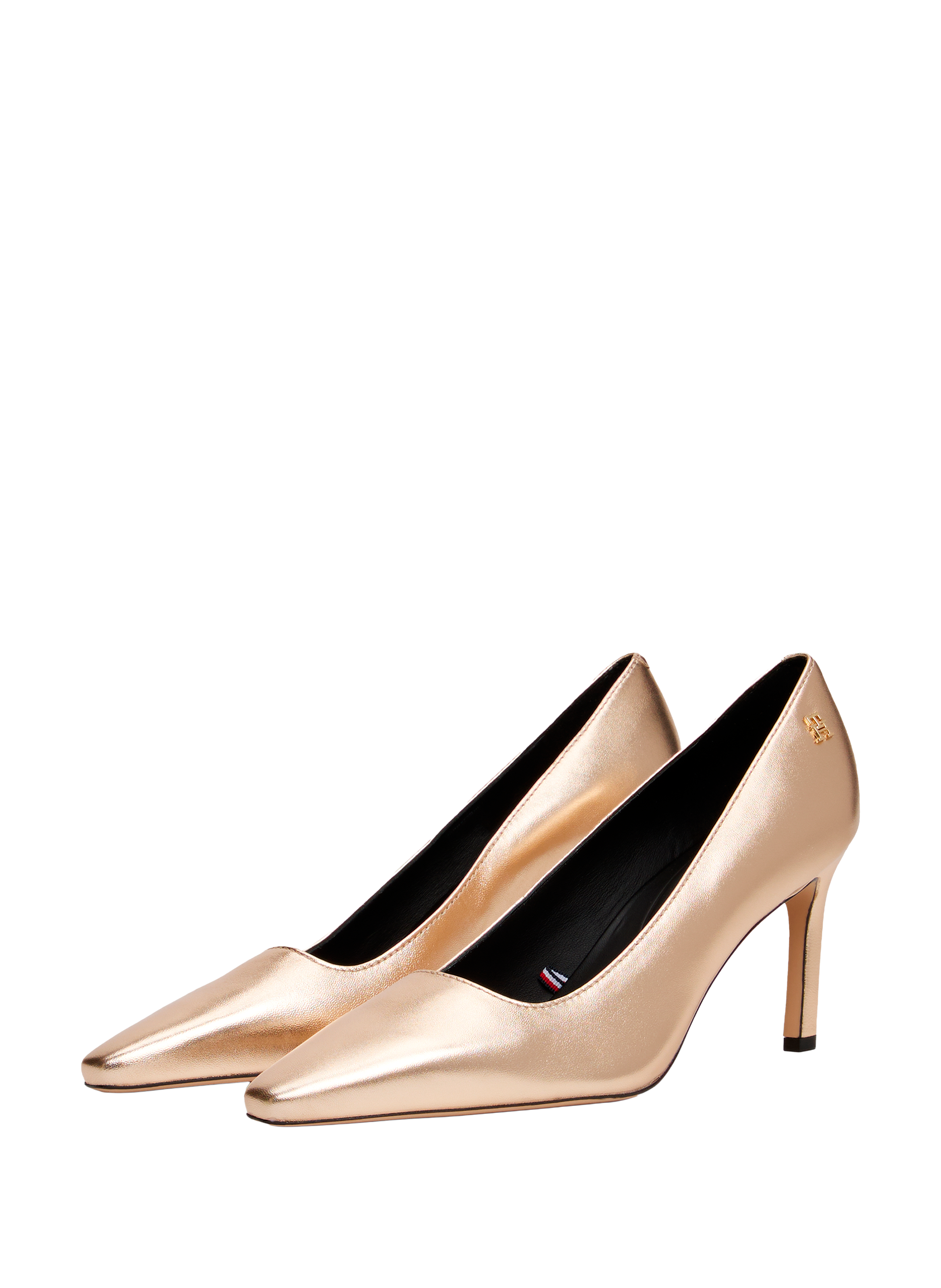 Camoscio leather Heels TOMMY HILFIGER Golden