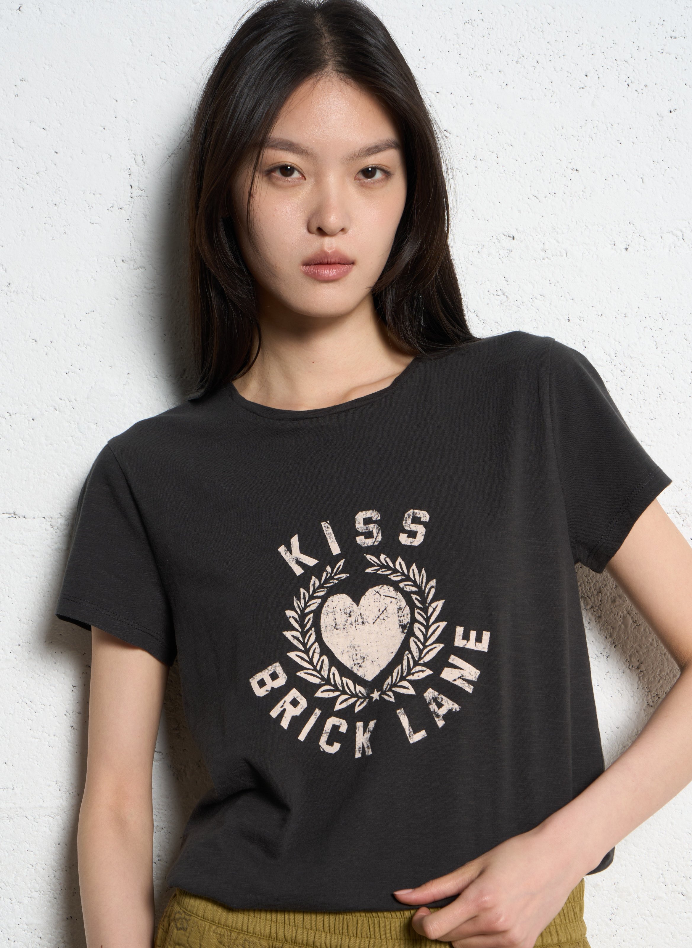 IKKS Tee-shirt col rond en coton Gris