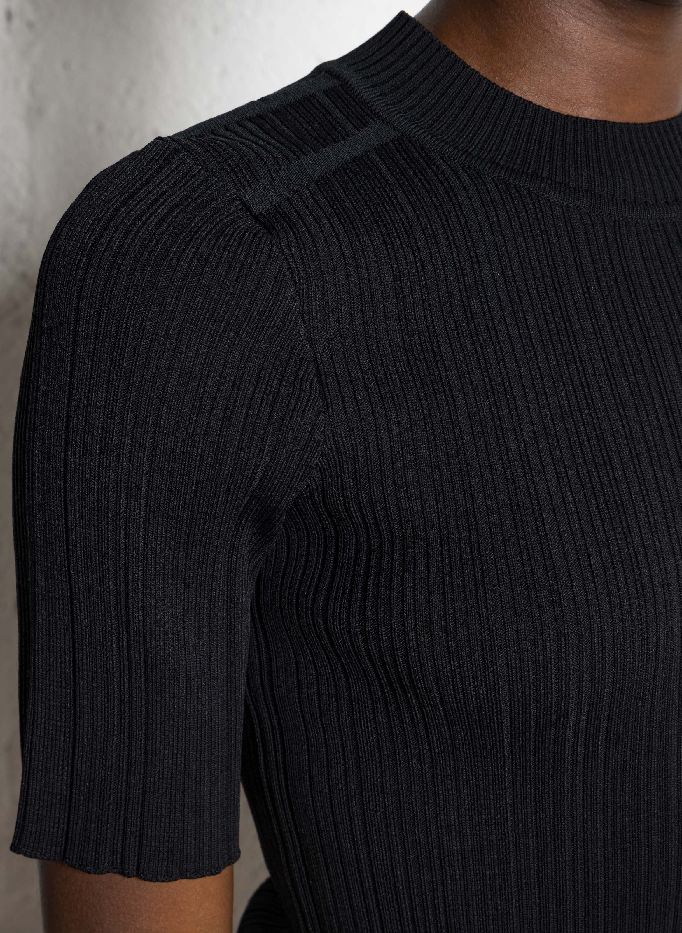 Pull ajusté col montant IKKS Noir