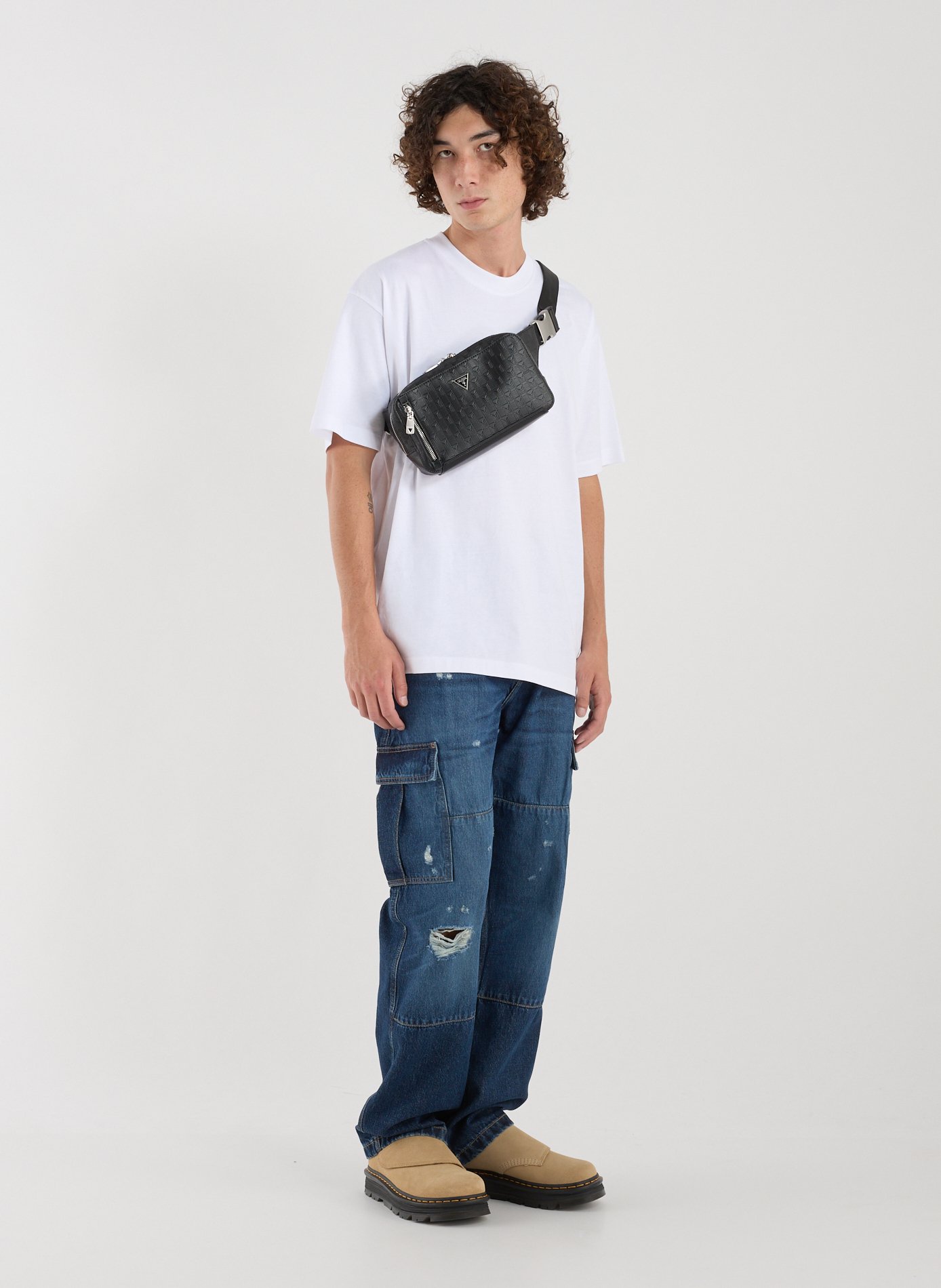 Textured belt bag  GUESS Black