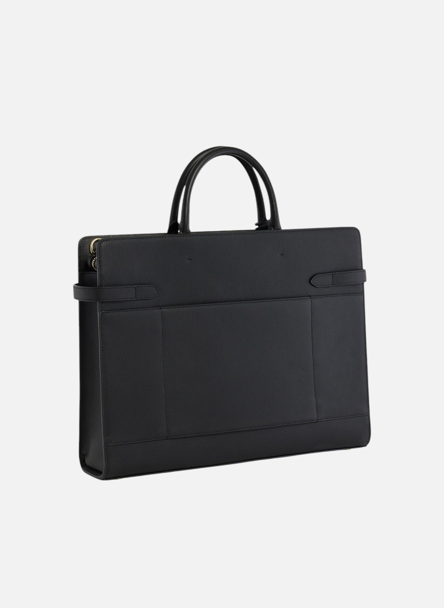 Porte document 15" emilie en cuir signature t LE TANNEUR Noir