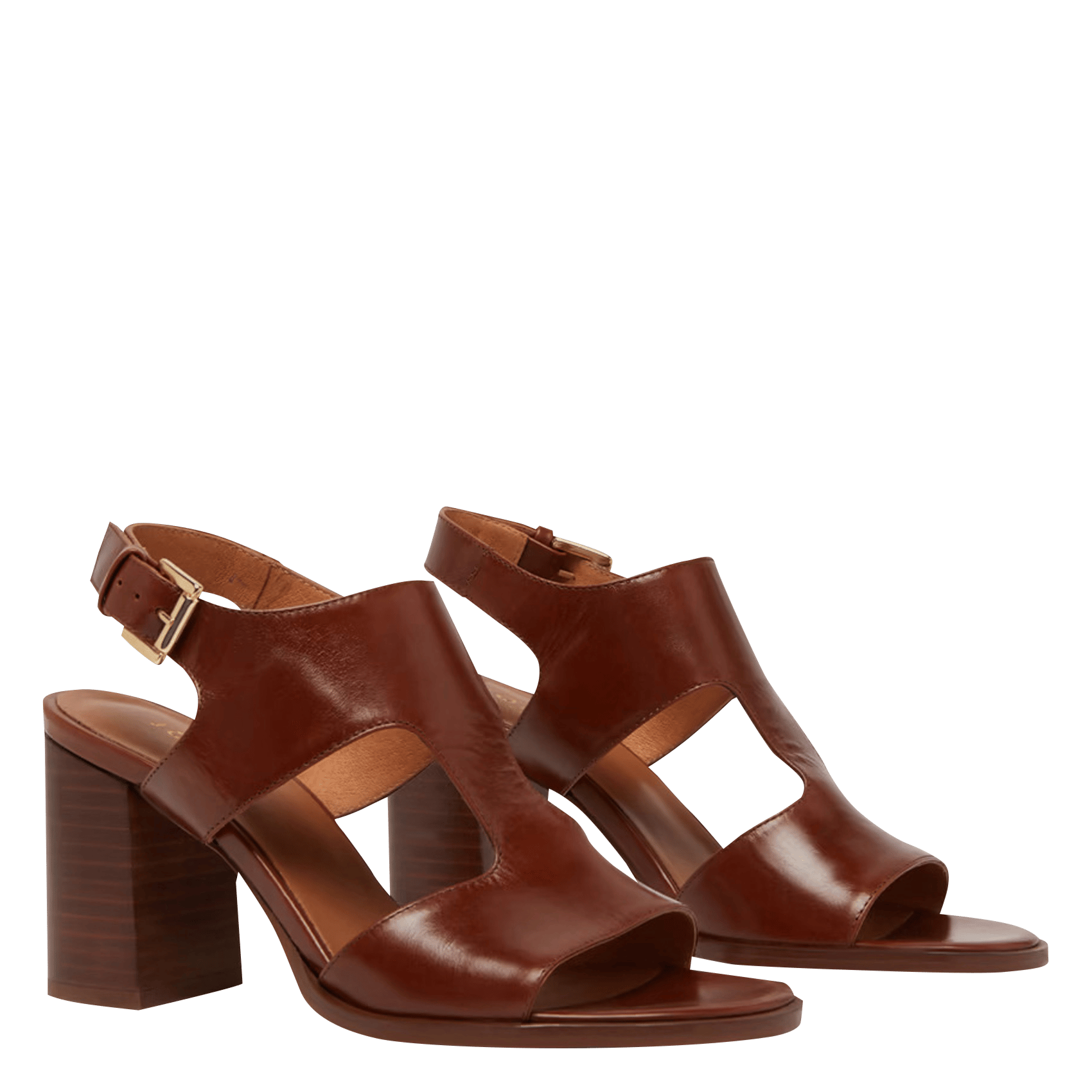 Sandales hautes en cuir Ding JONAK Marron