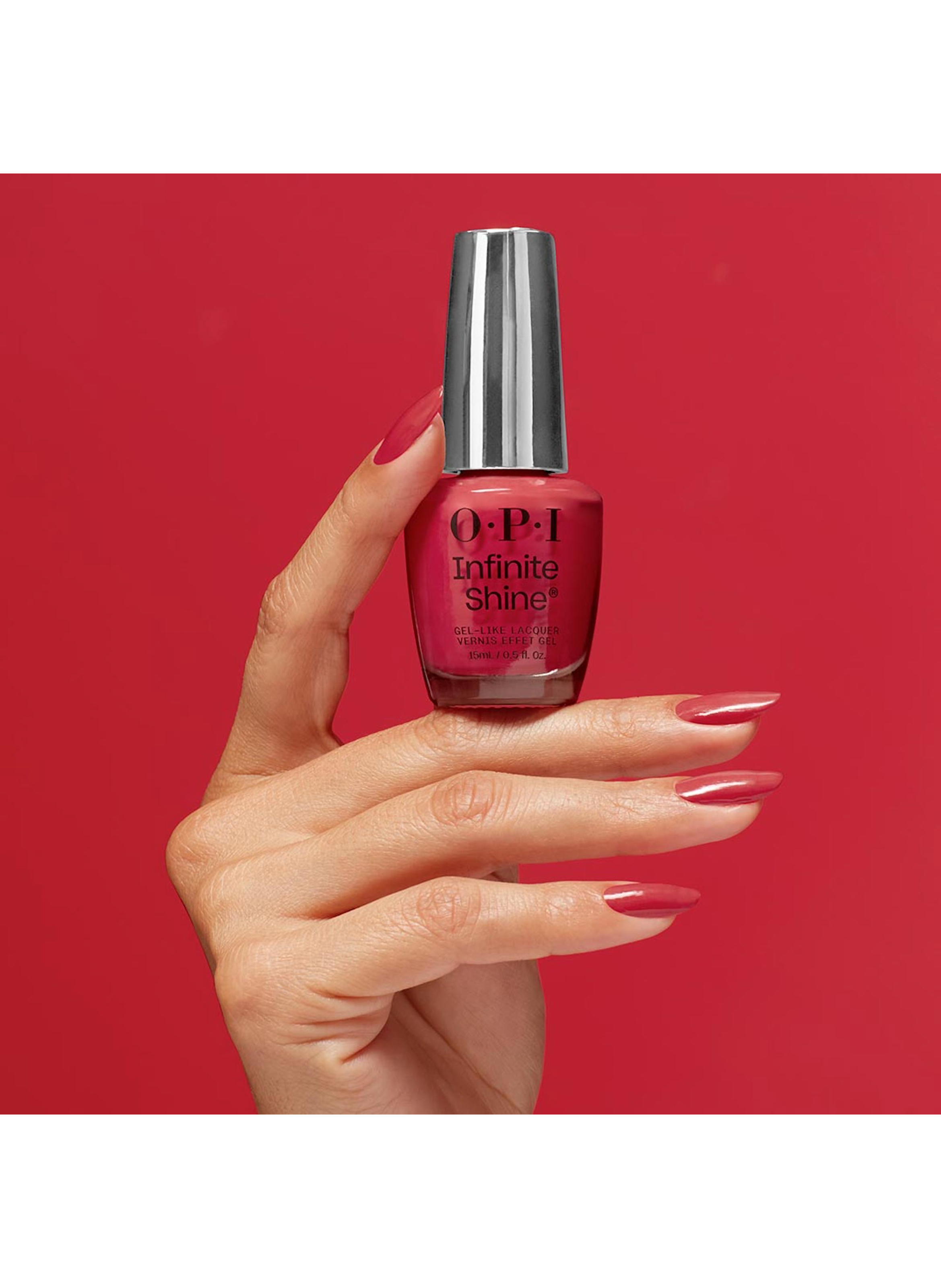Dutch Tulips
Infinite Shine
Long-lasting gel effect nail polish OPI Rouge