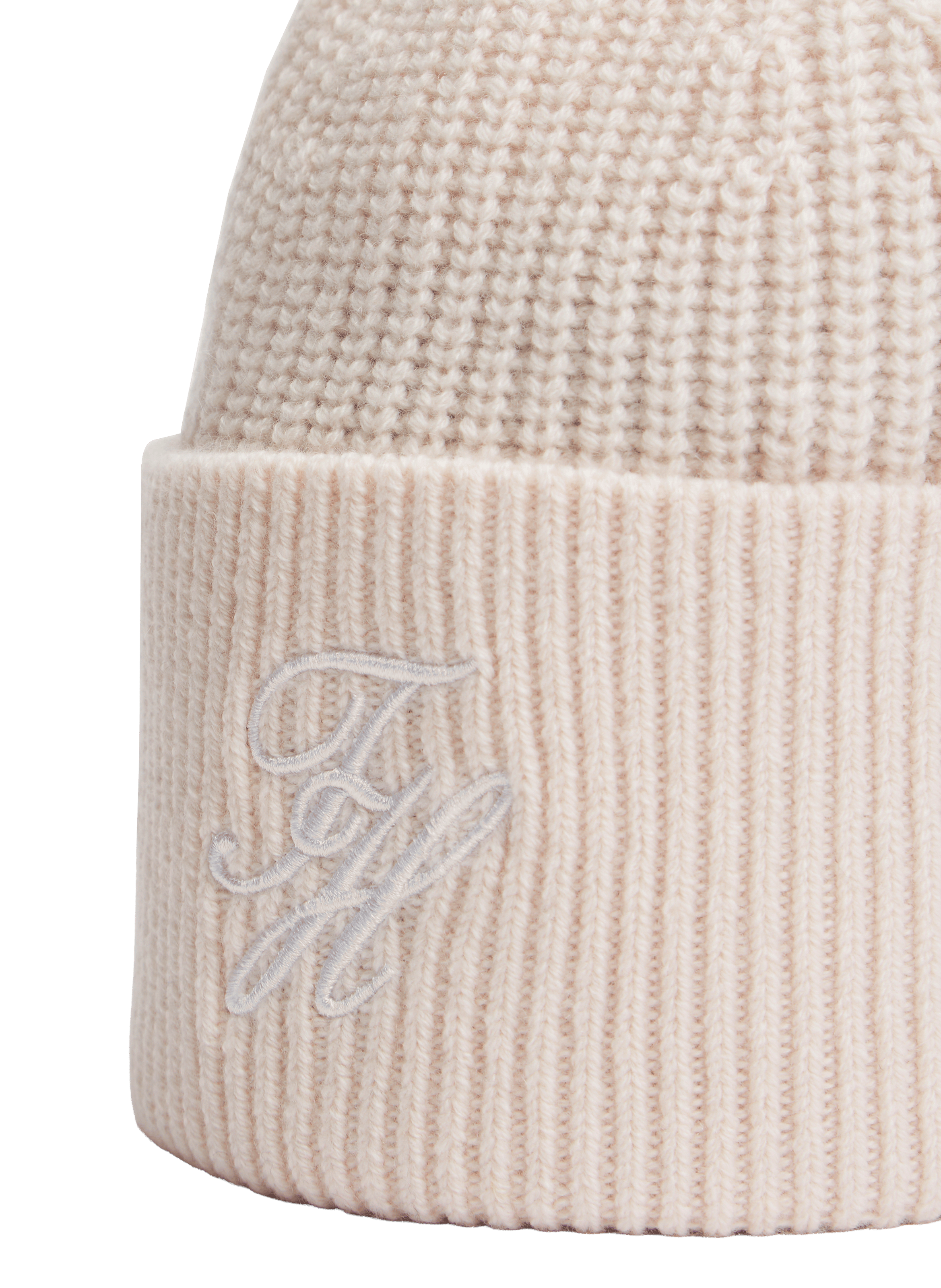 Bonnet en laine côtelée TOMMY HILFIGER Beige