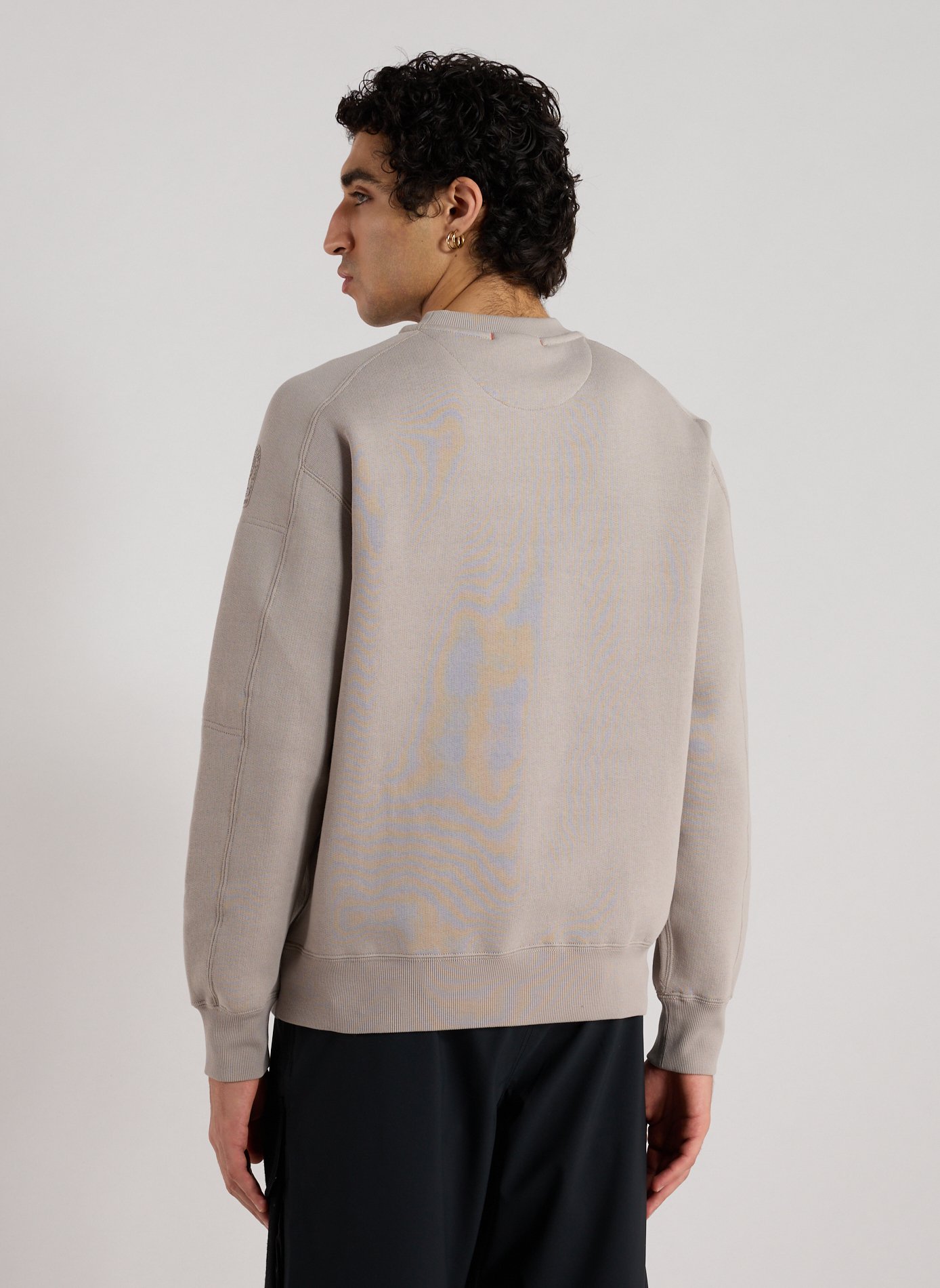 Pull col rond en coton mélangé PARAJUMPERS Gris