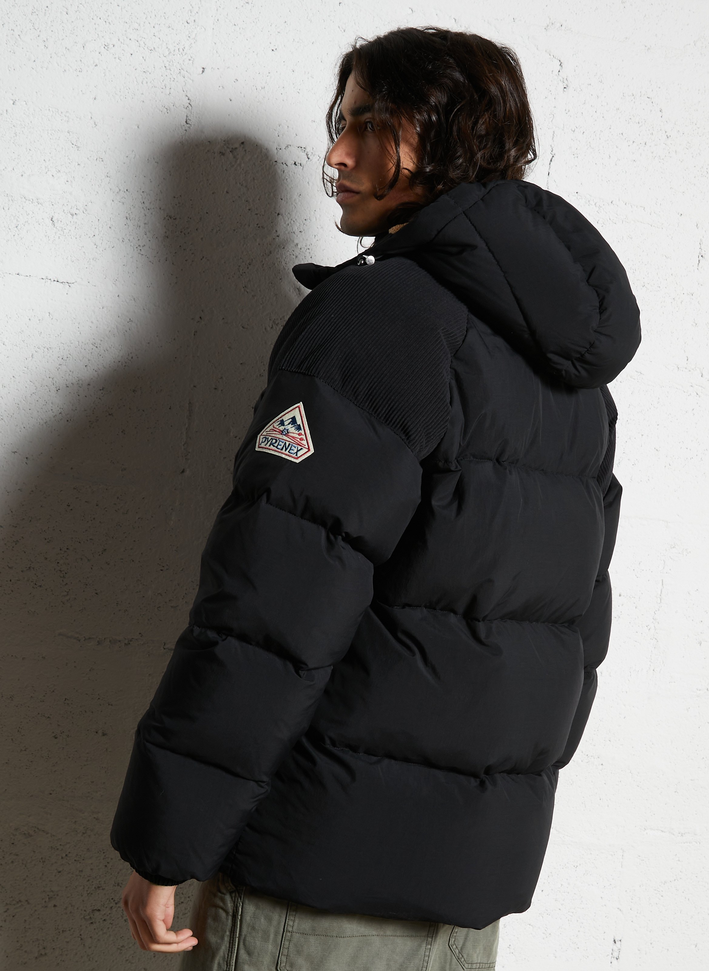 Doudoune oversize retro sten PYRENEX Noir
