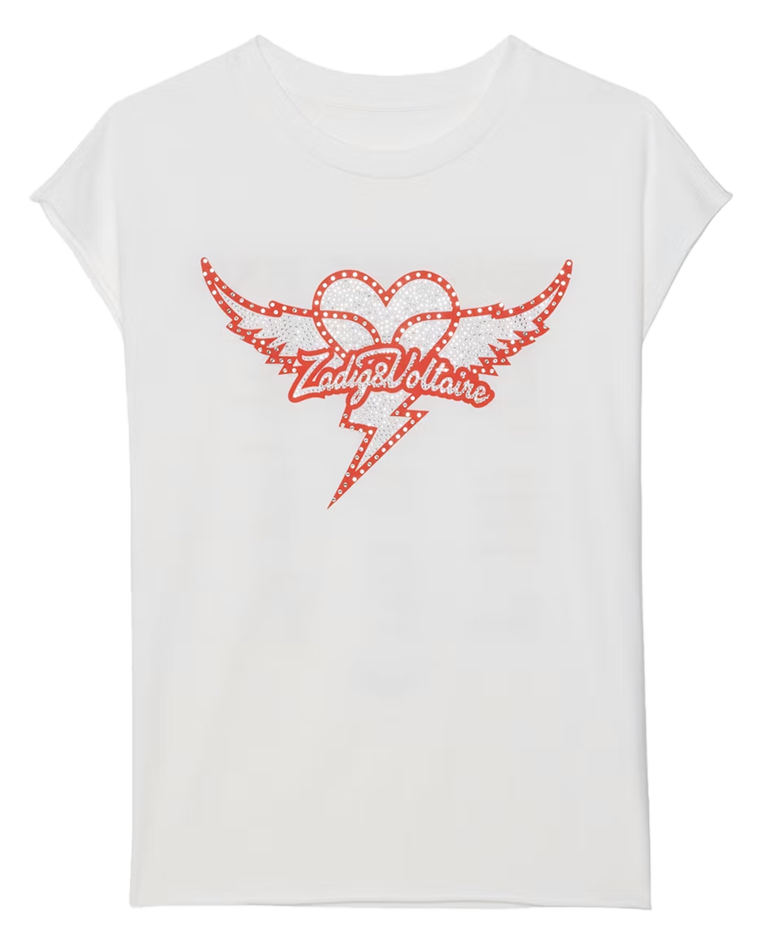 Tee-shirt col rond en coton cloe ZADIG&VOLTAIRE Blanc