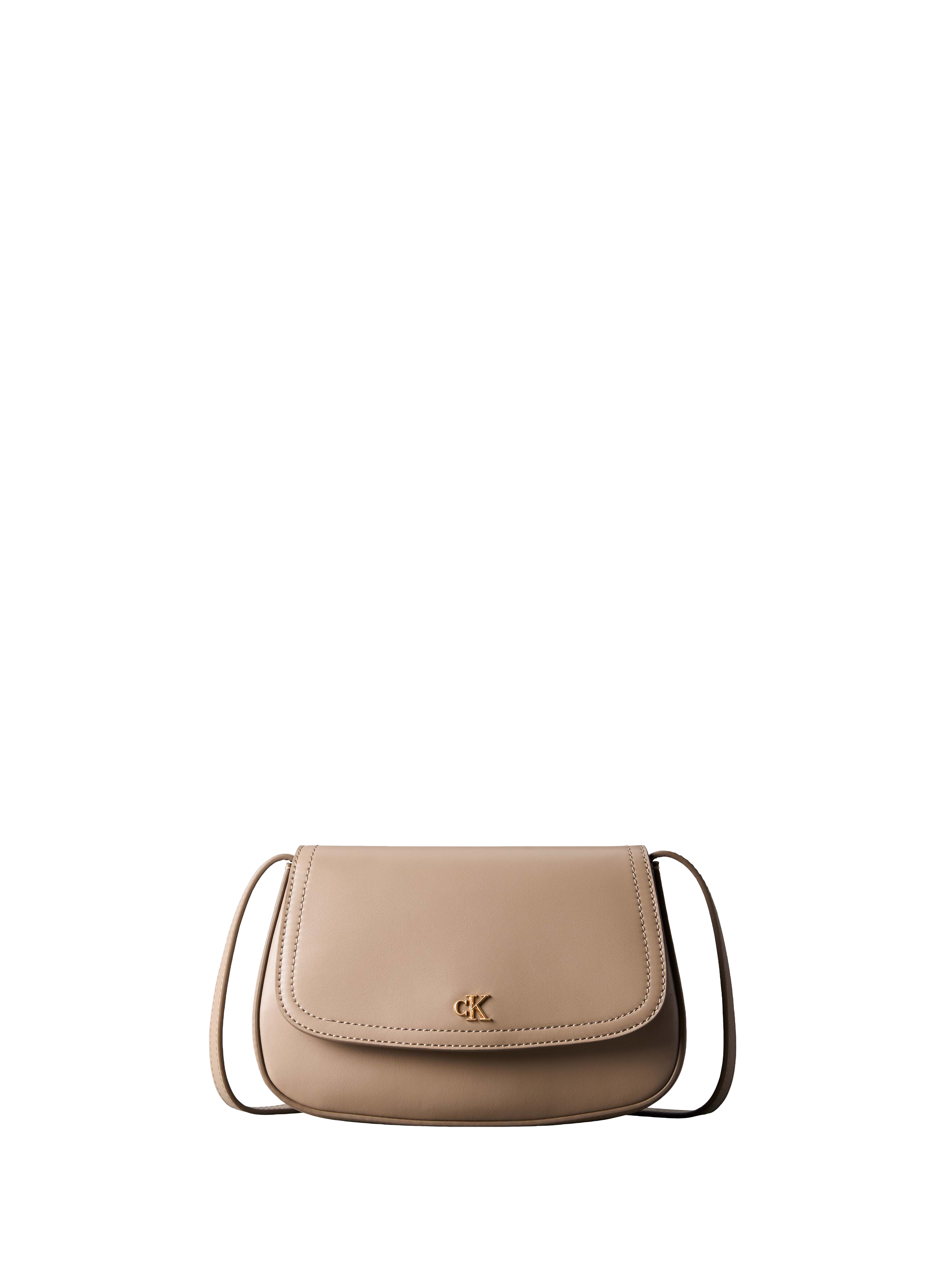 Sac bandoulière à rabat CALVIN KLEIN Beige