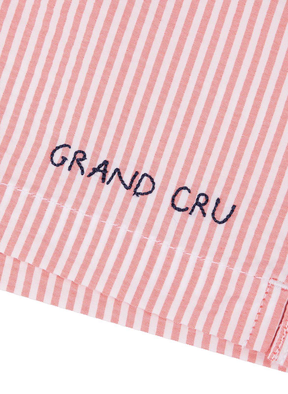 Striped swim shorts Grand Cru with embroidered logo MAISON LABICHE Red
