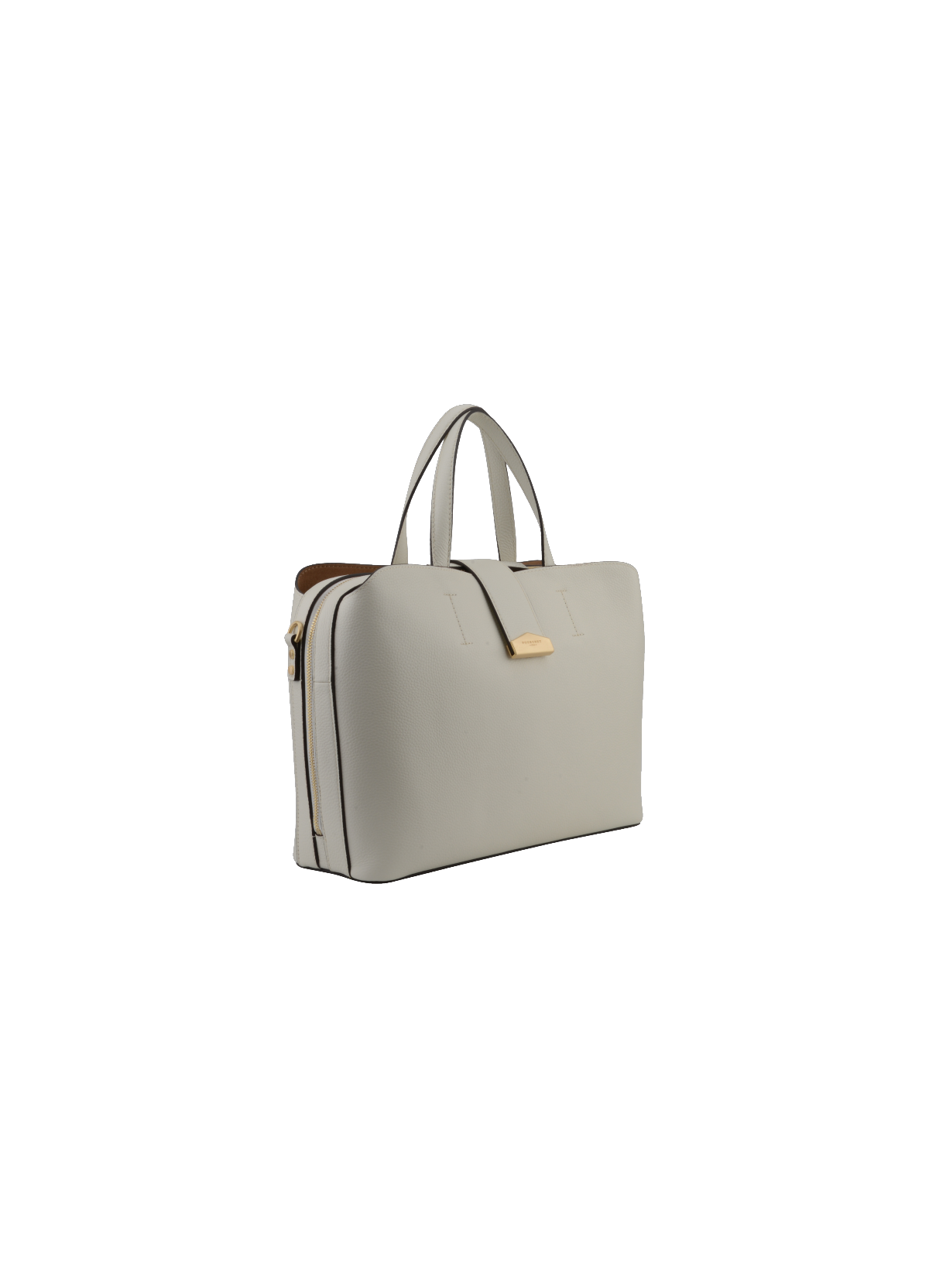 Cavalcade | Sac à main MM en cuir de vachette POURCHET Beige