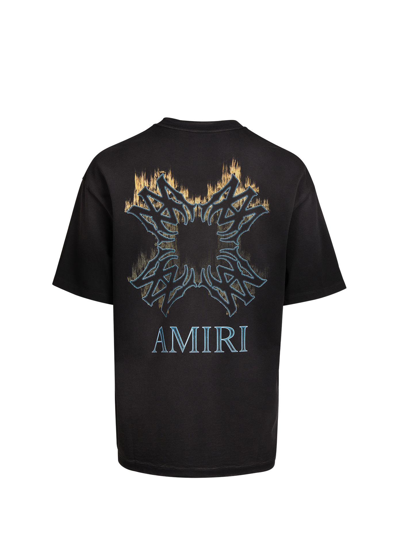 Straight printed cotton T-shirt AMIRI Black