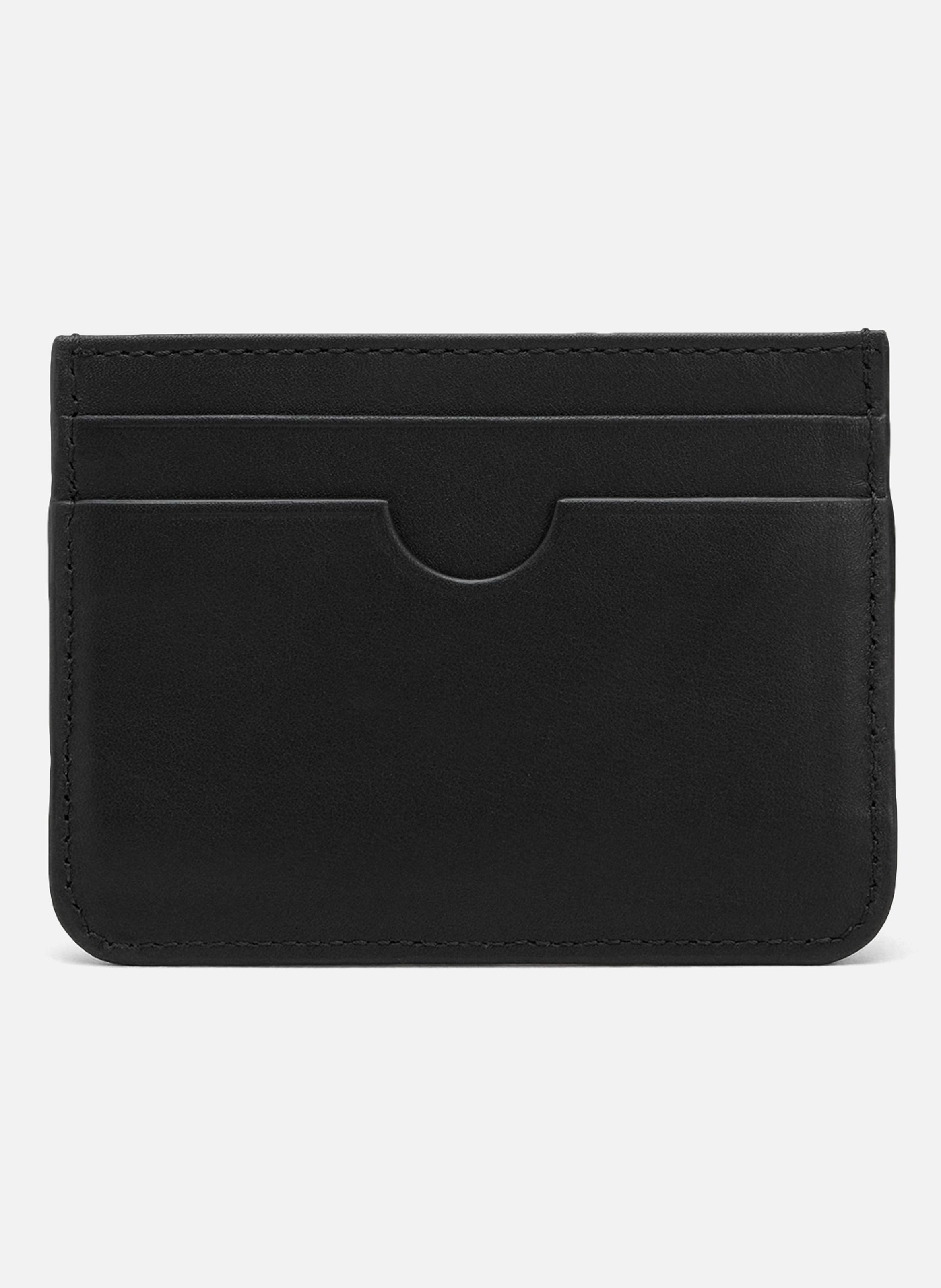 Porte Cartes Ami De Coeur En Cuir Lisse unisexe AMI PARIS Noir