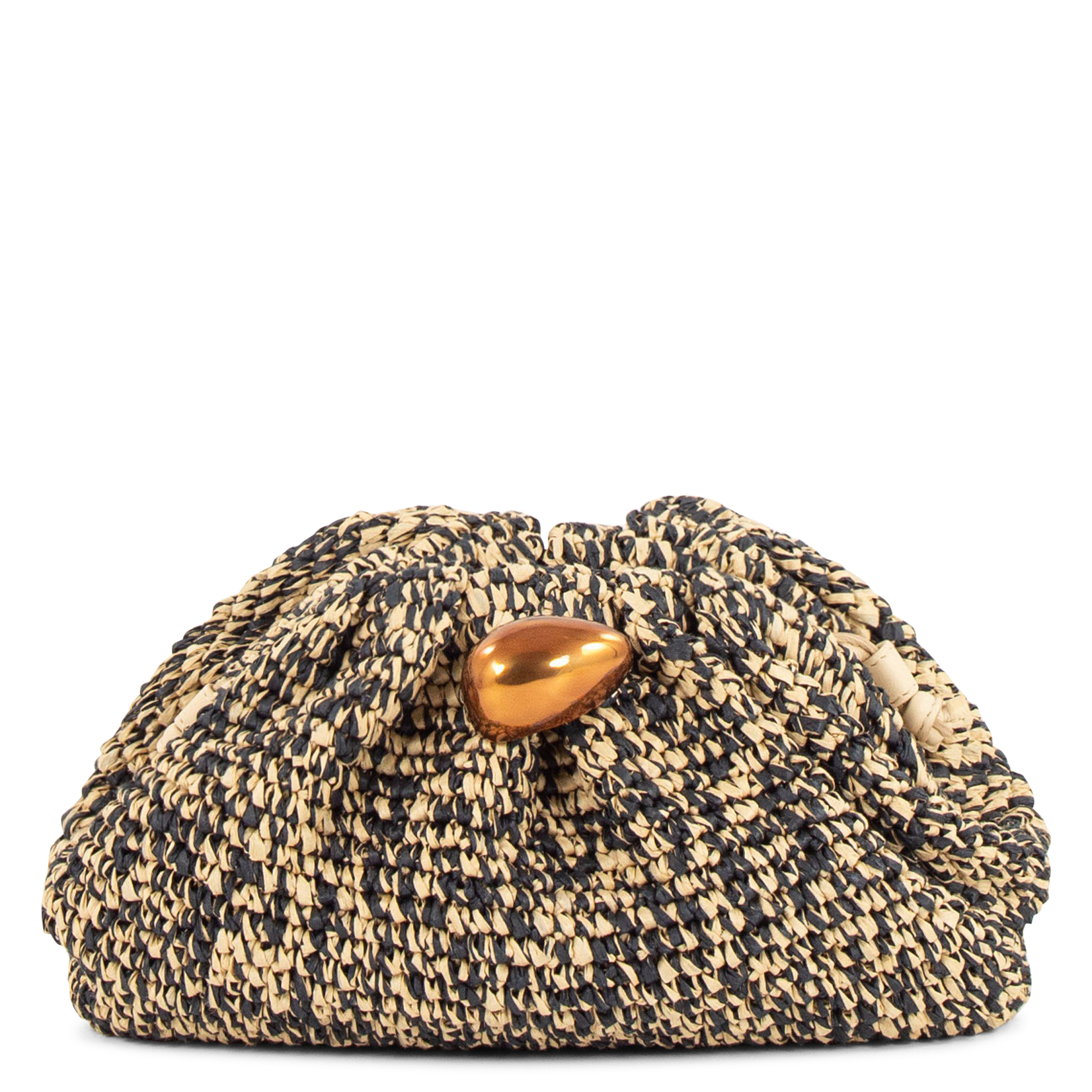 Clutch en cuir luna clutch SESSUN Beige