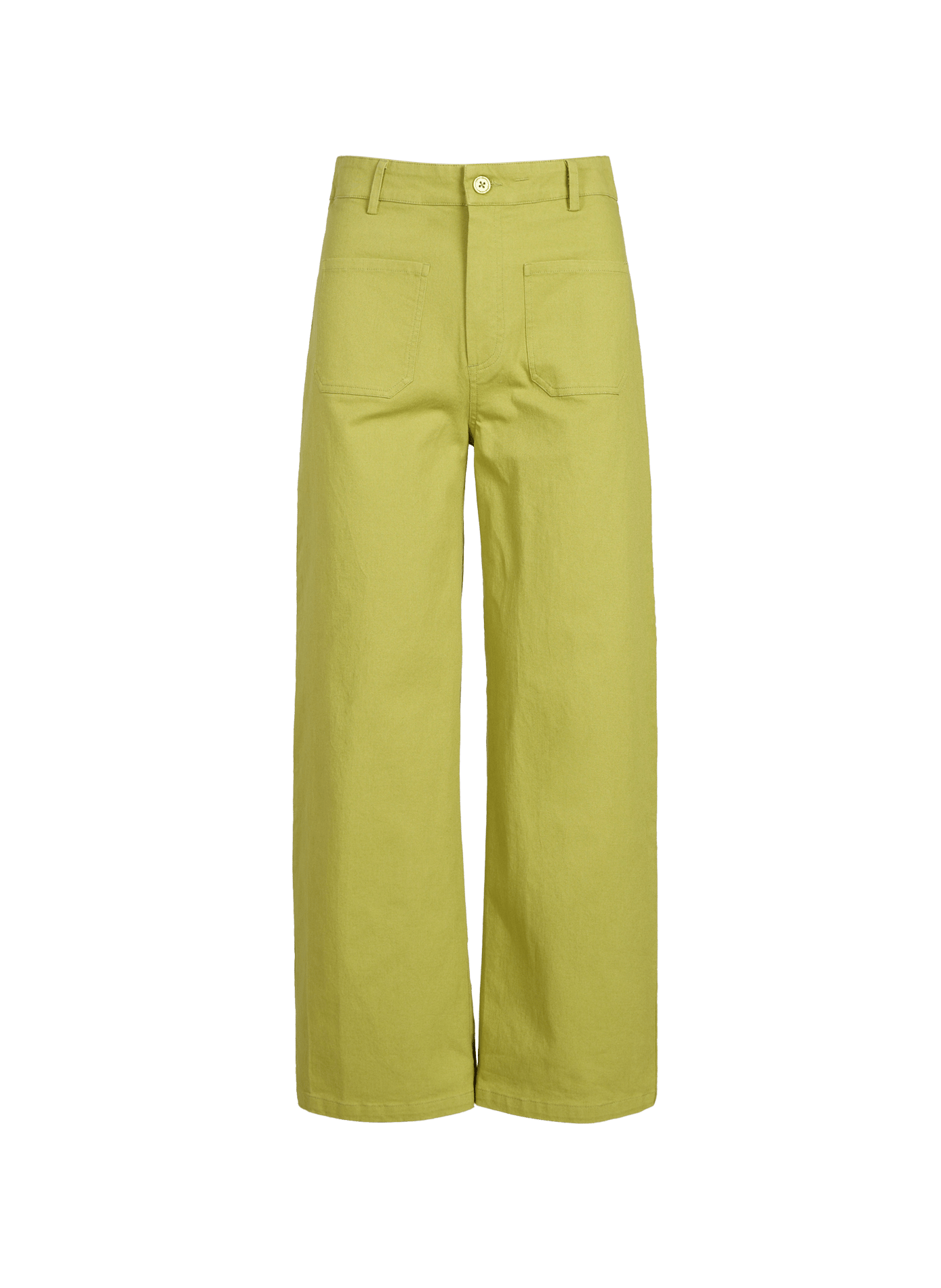 Pantaloni dritti Garance in misto cotone PETITE MENDIGOTE Verde