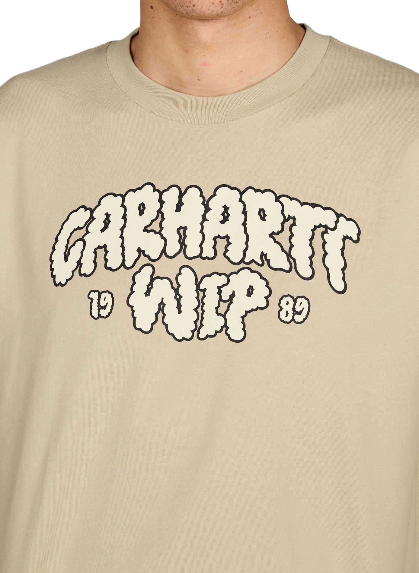 Camiseta recta de algodón CARHARTT WIP Beige