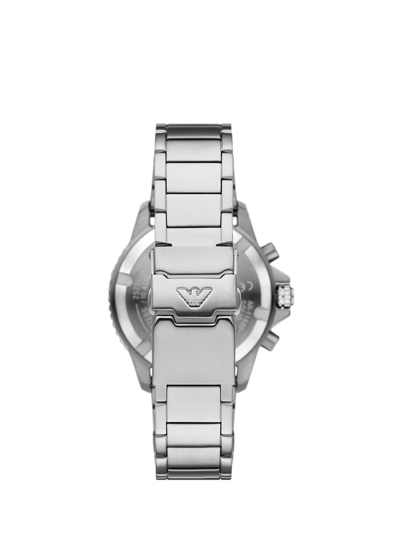 Montre quartz World Explorer en acier inoxydable ARMANI MONTRES Bleu