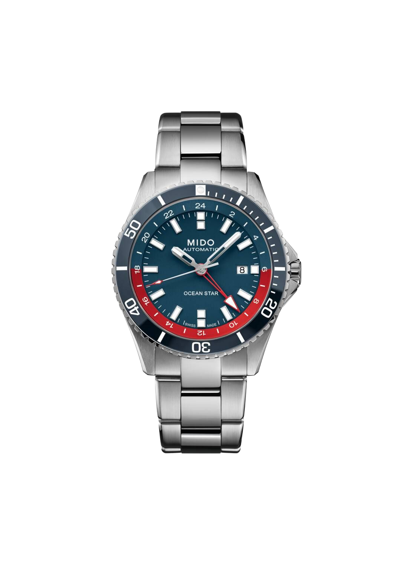 Montre automatique Ocean Star en acier inoxydable MIDO Bleu