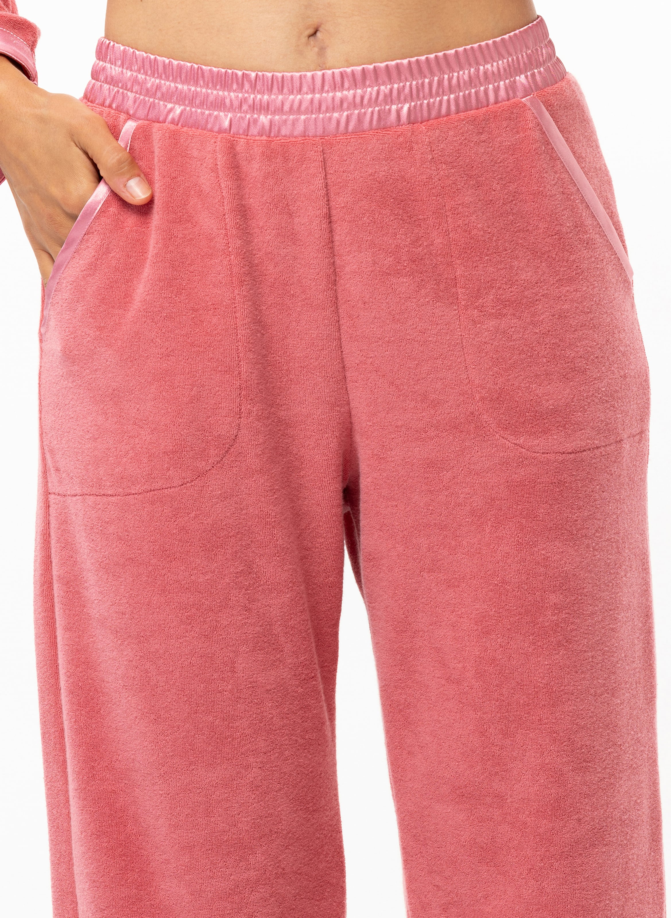 Ensemble homewear en bouclette éponge gelato 222 LE CHAT Rose