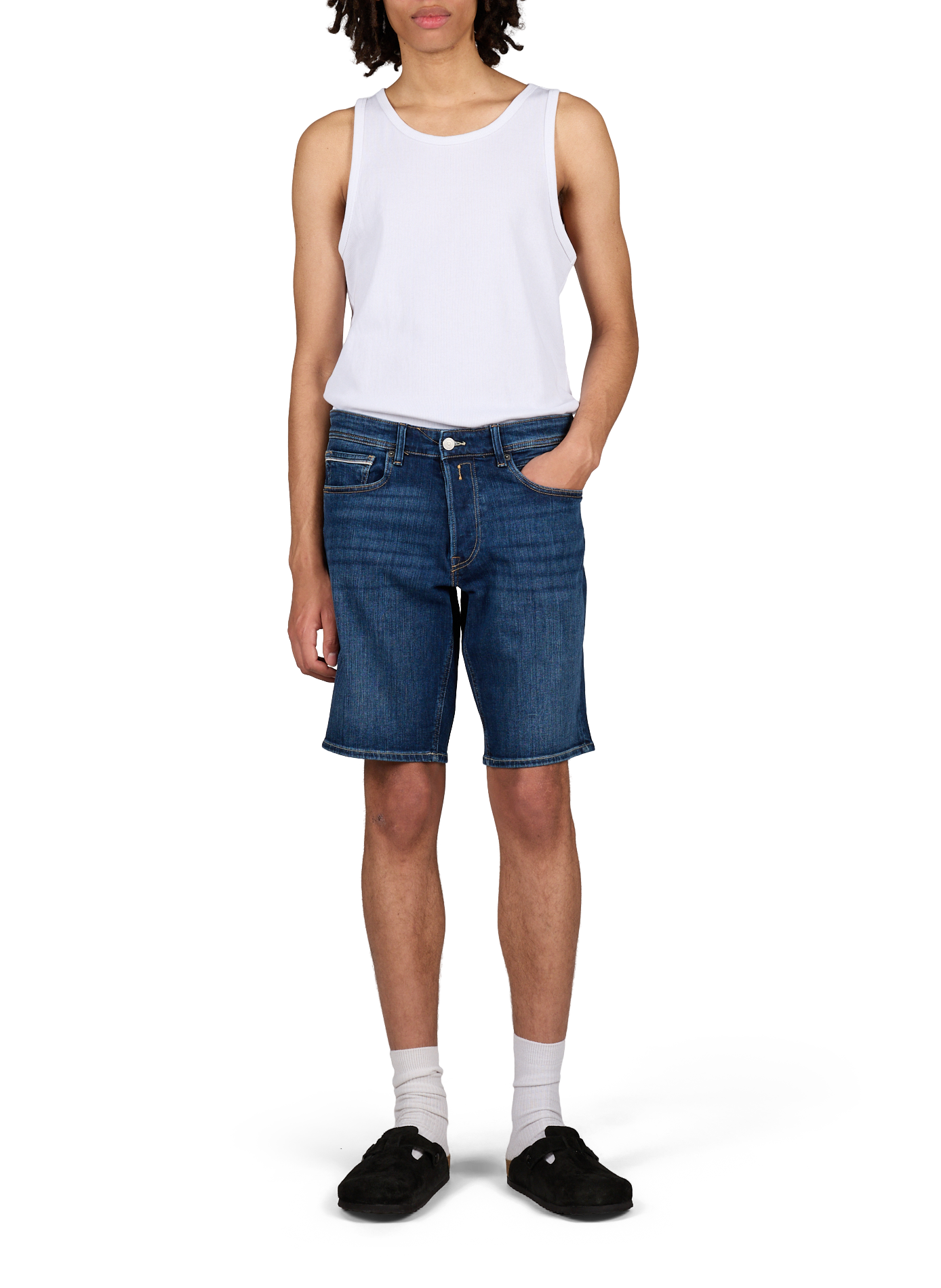 Muiltjes Boston van suède leer BIRKENSTOCK Zwart