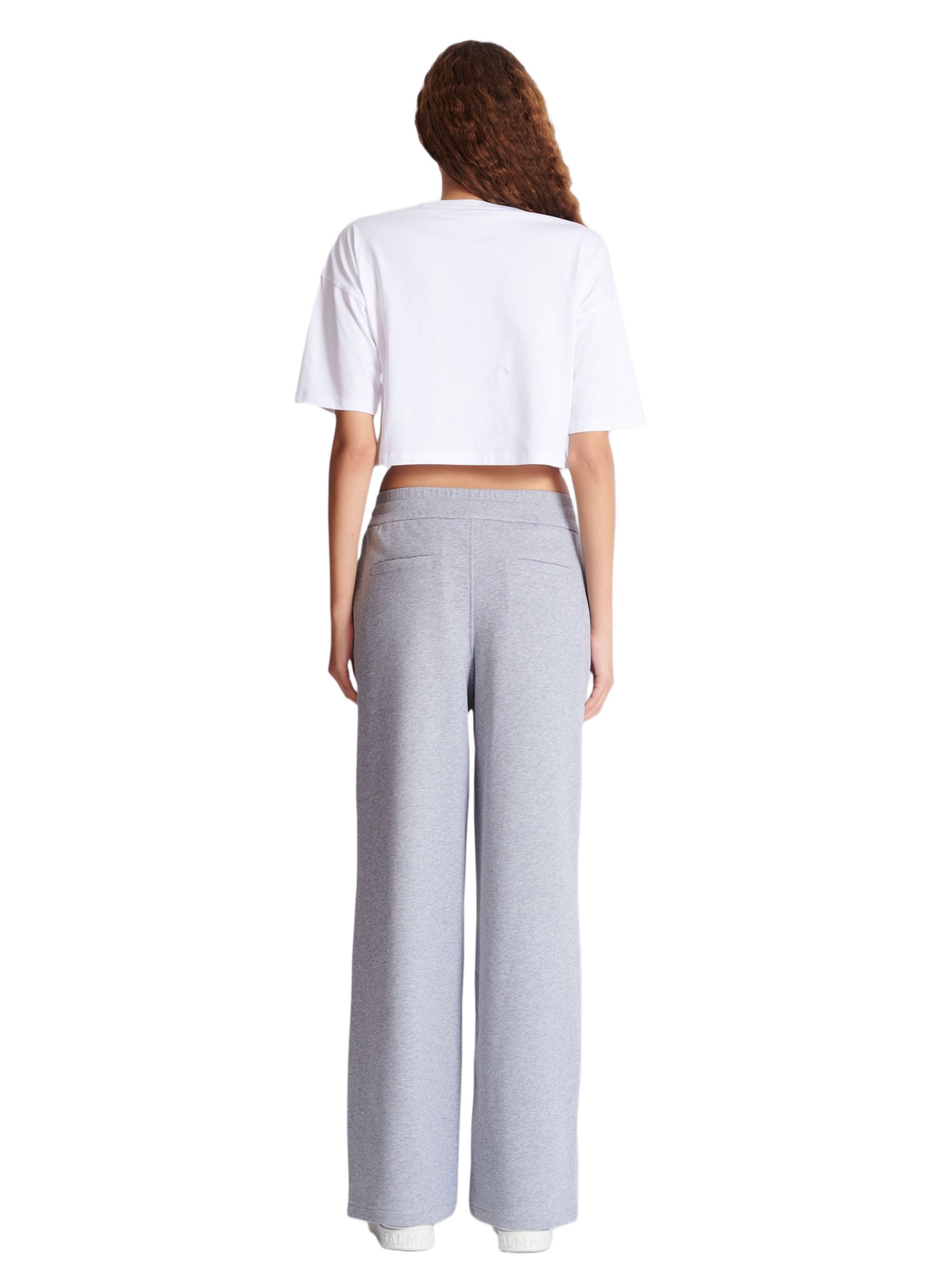 T-shirt court ample avec imprimé balmain BALMAIN Blanc