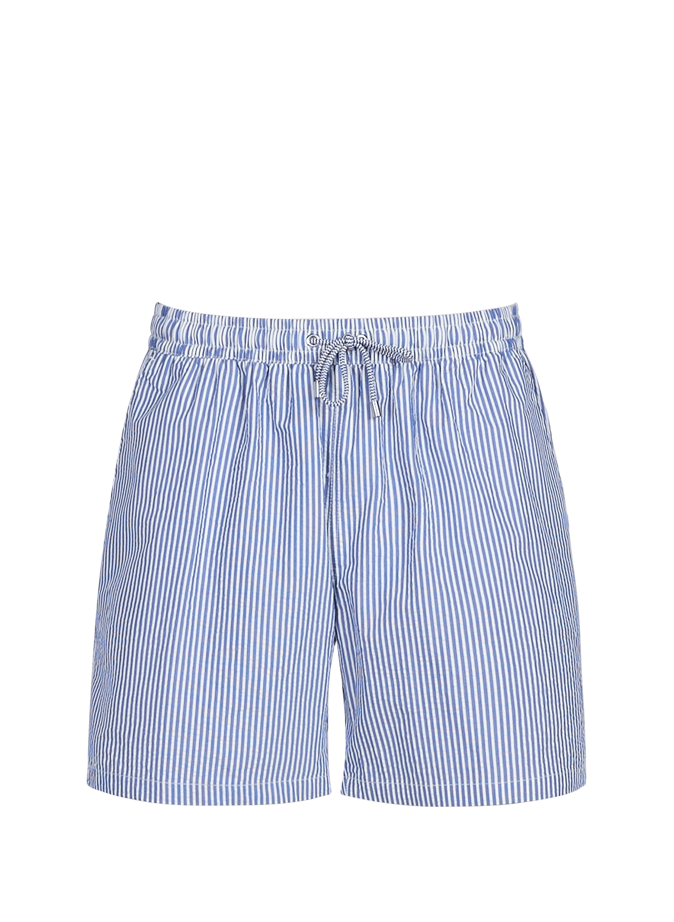 Short da bagno a righe in seersucker FACONNABLE Blu