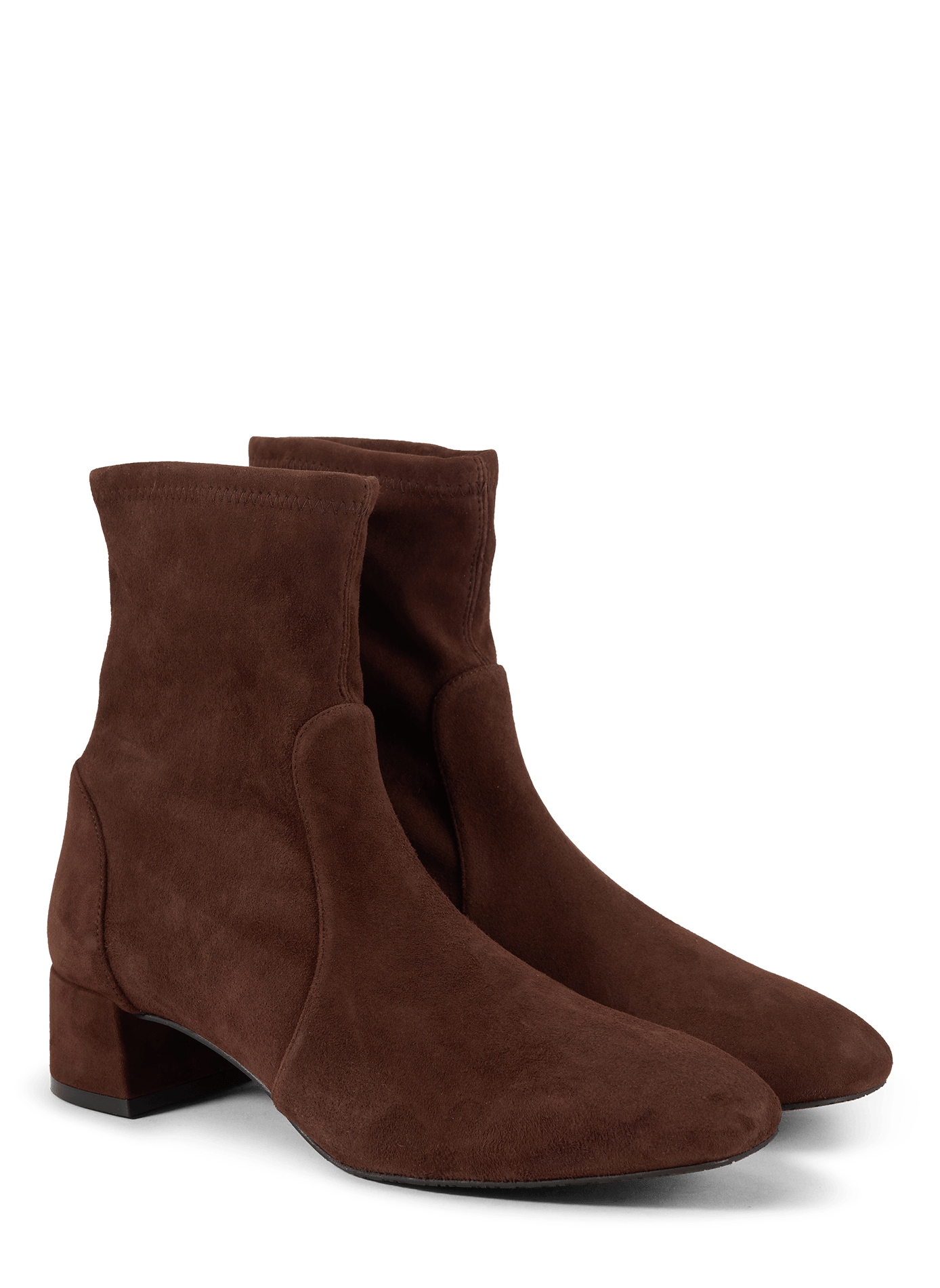Maeve ankle boots in goat suede leather STUART WEITZMAN Brown