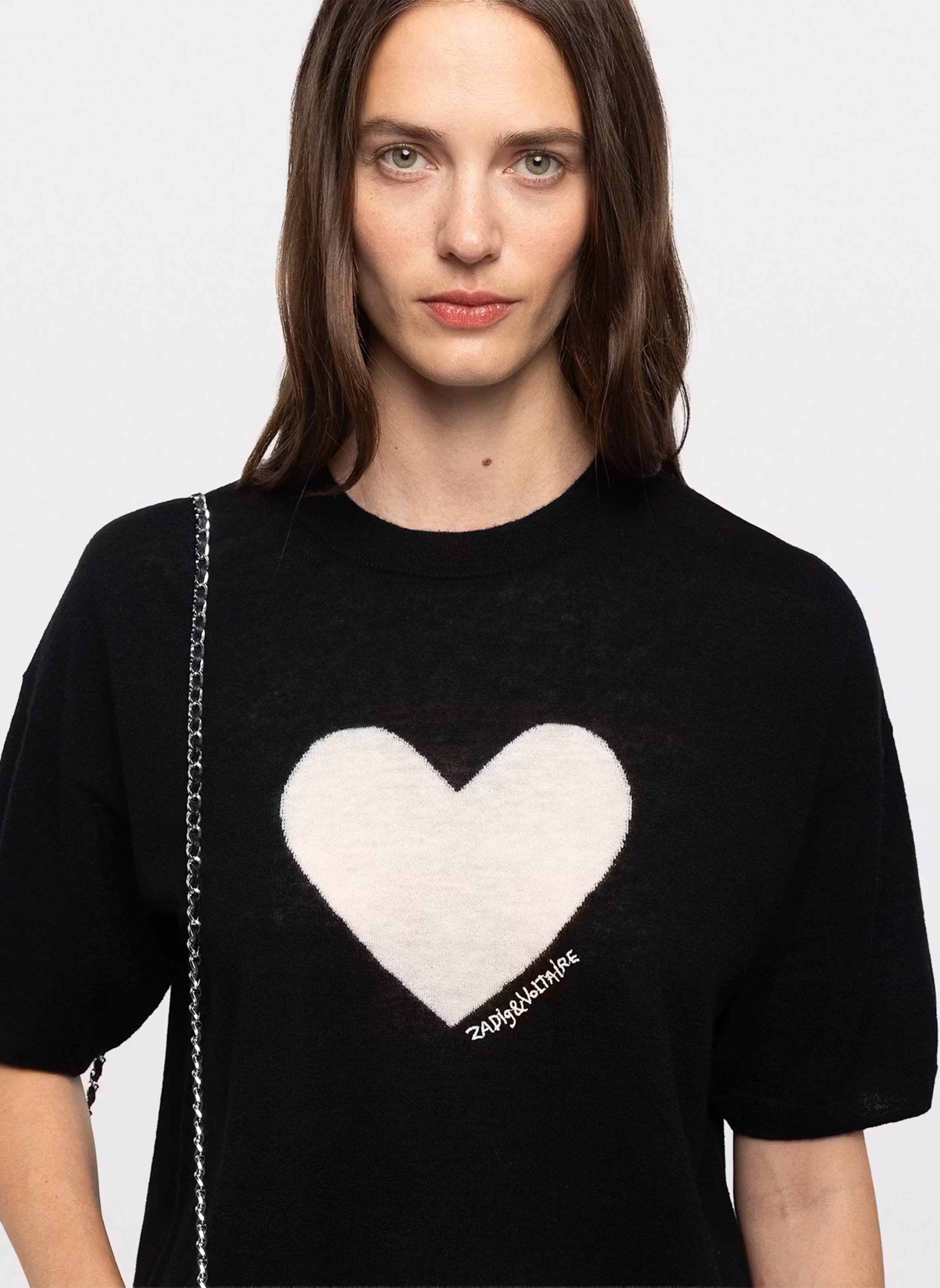 Pull droit en cachemire idaz ZADIG&VOLTAIRE Noir