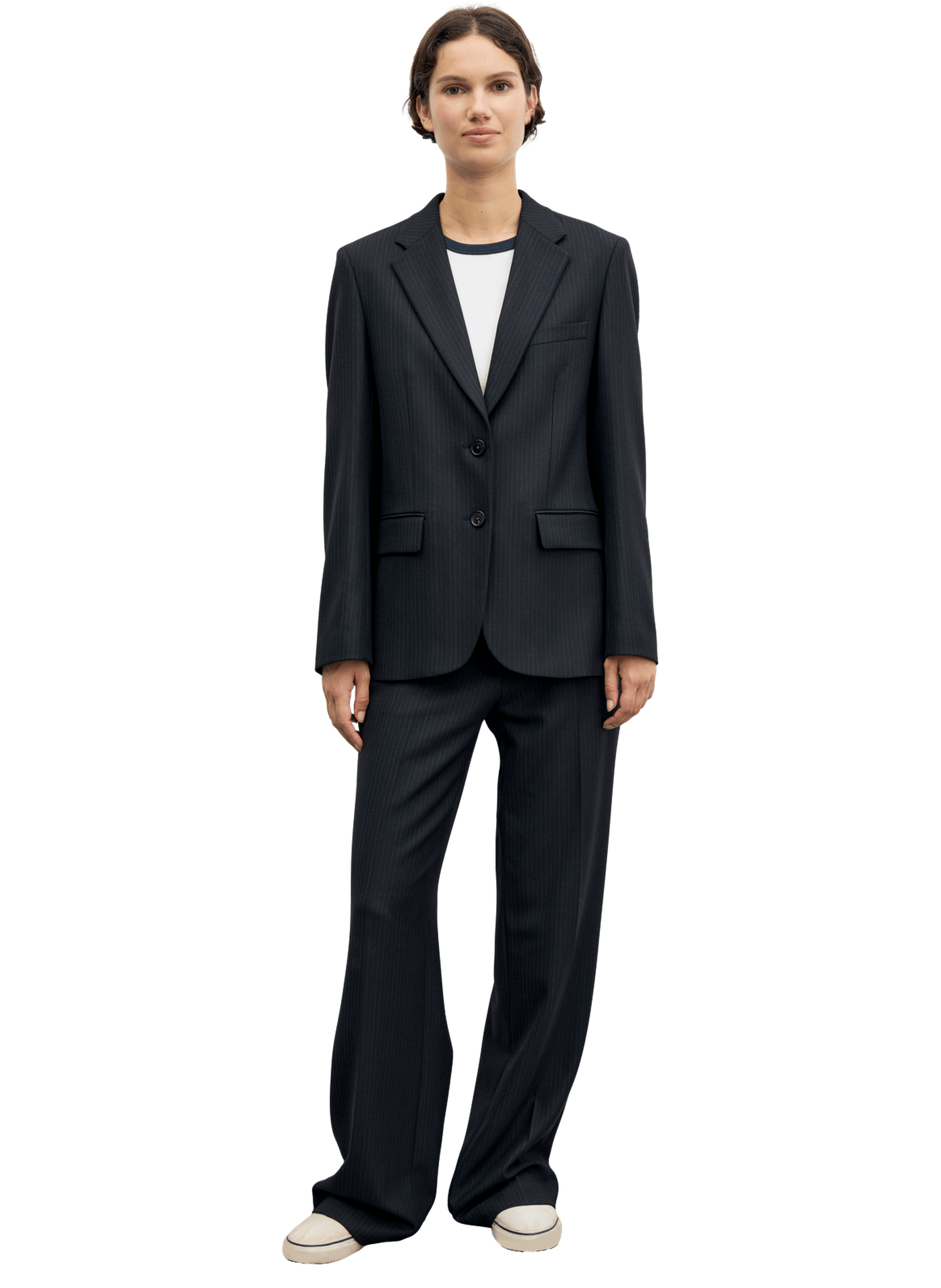 Veste de tailleur à fines rayures - justi GERARD DAREL Noir